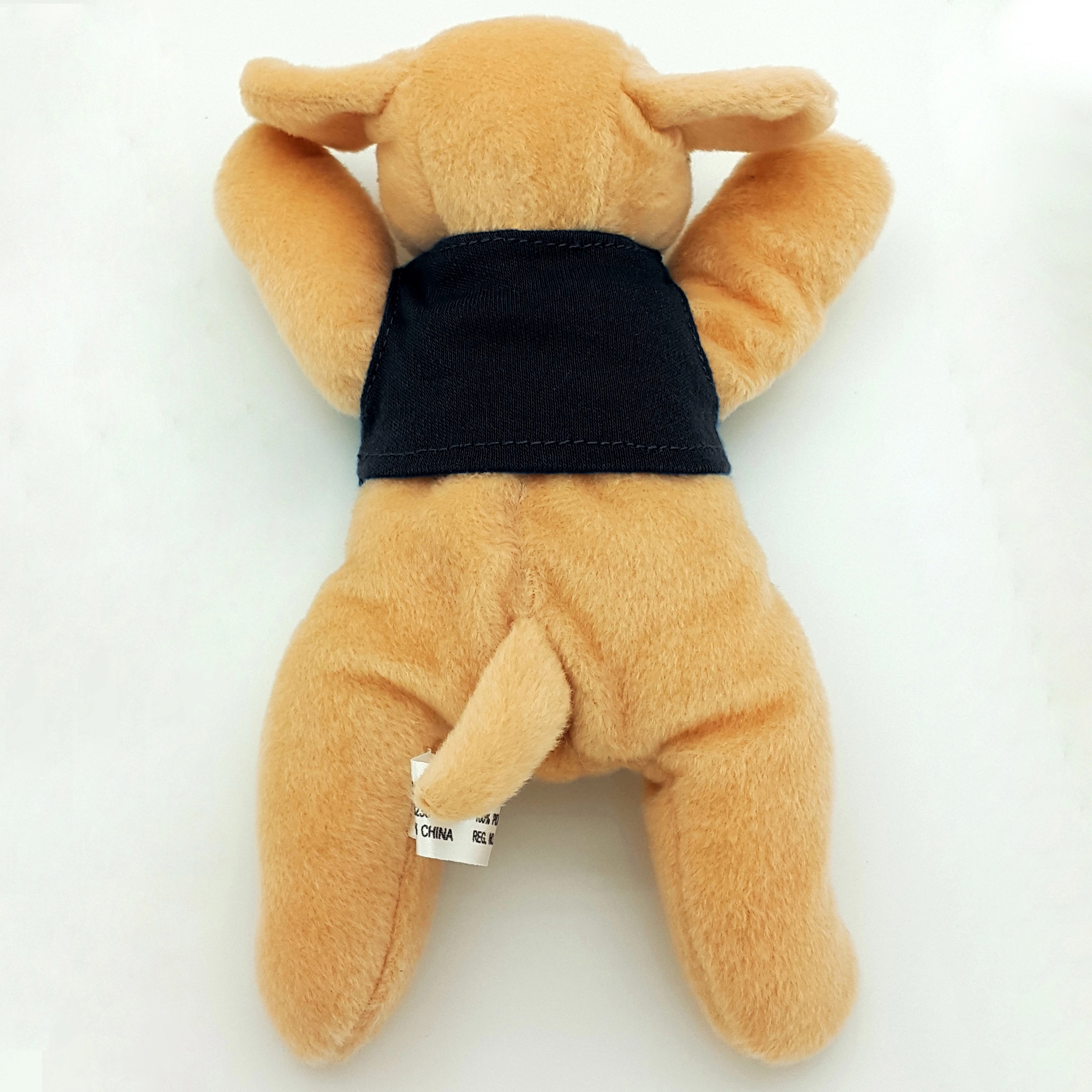 8" Laying Down Beanie Dog 9