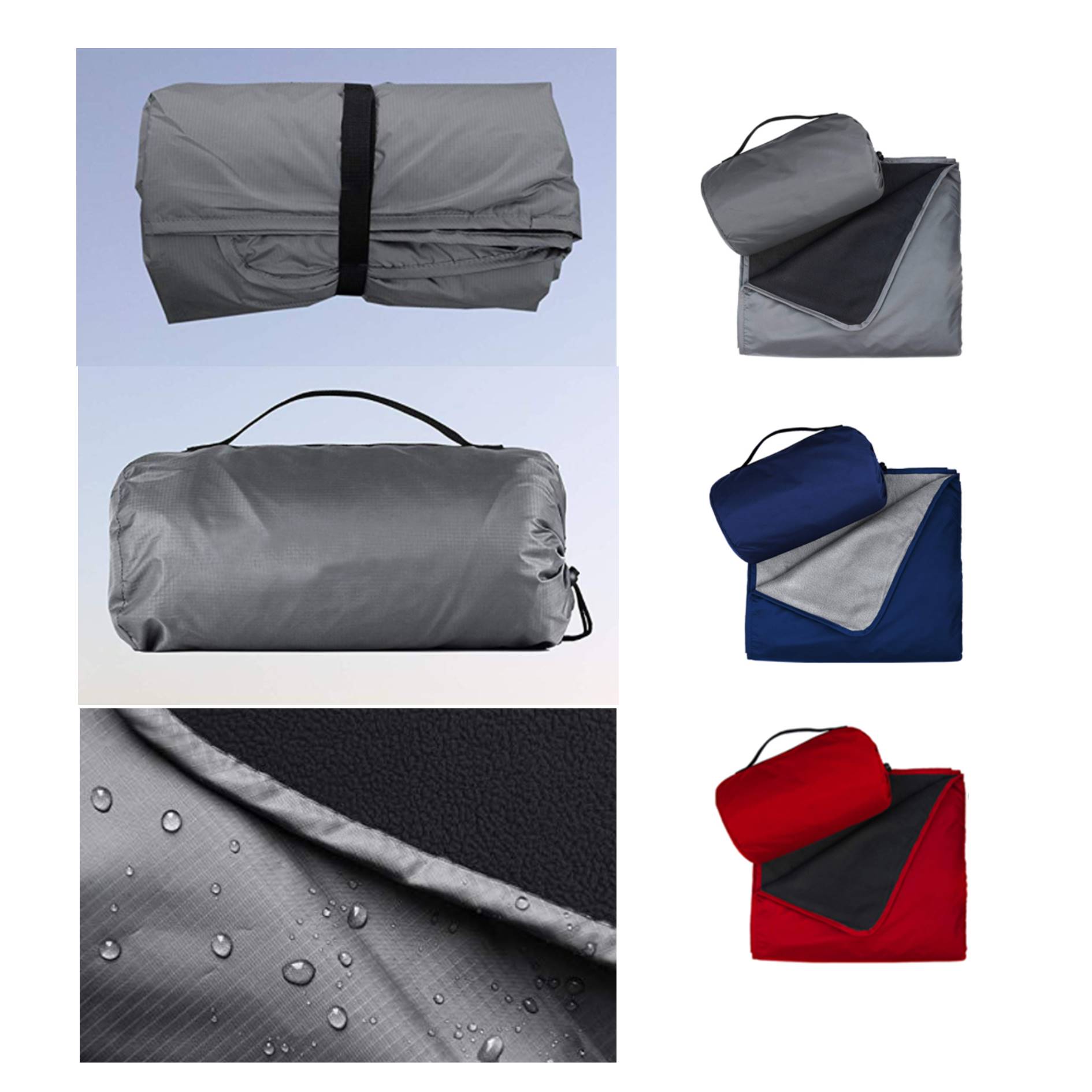 Polar Fleece Portable Camping Blanket 2