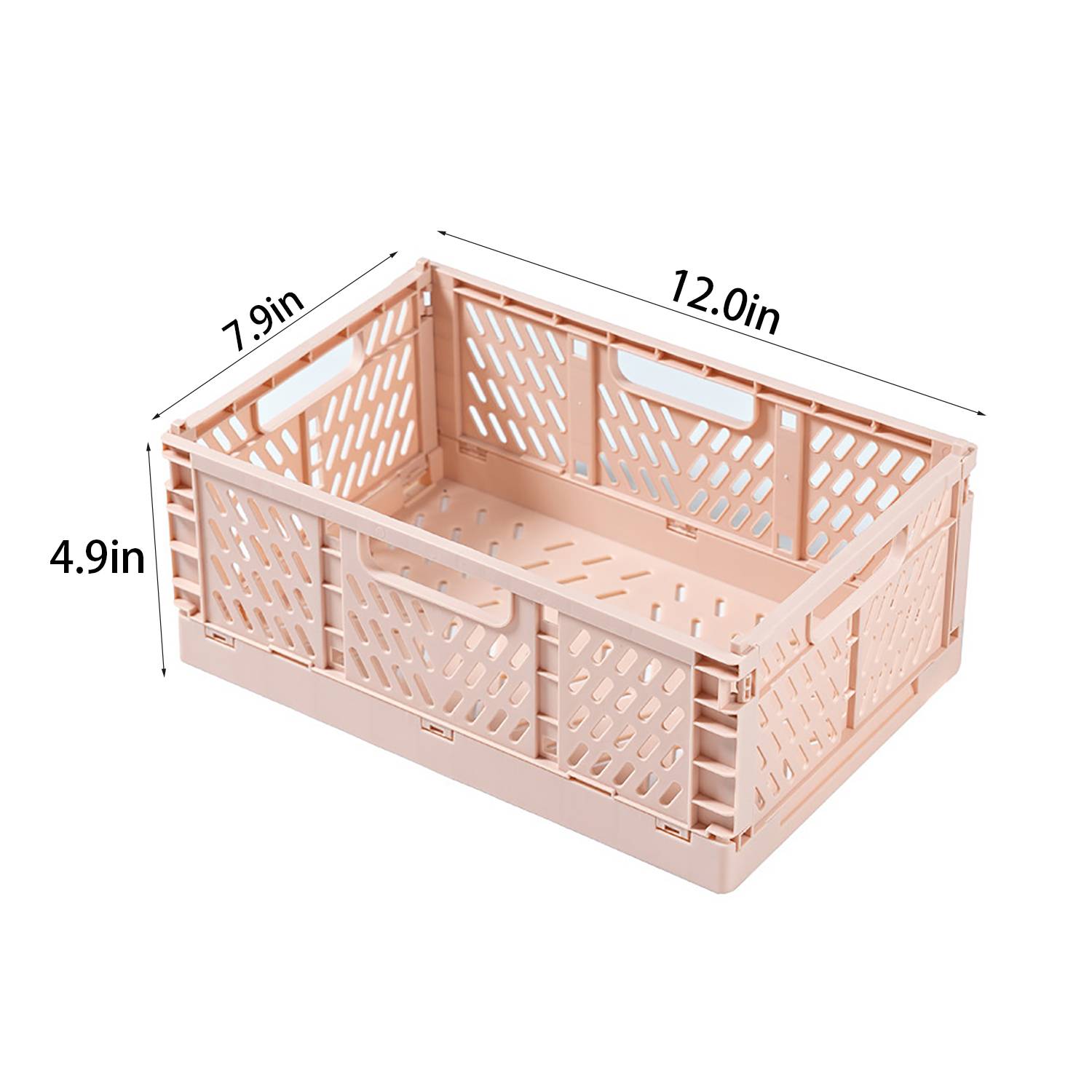 Foldable Plastic Storage Basket for Home Kitchen 5
