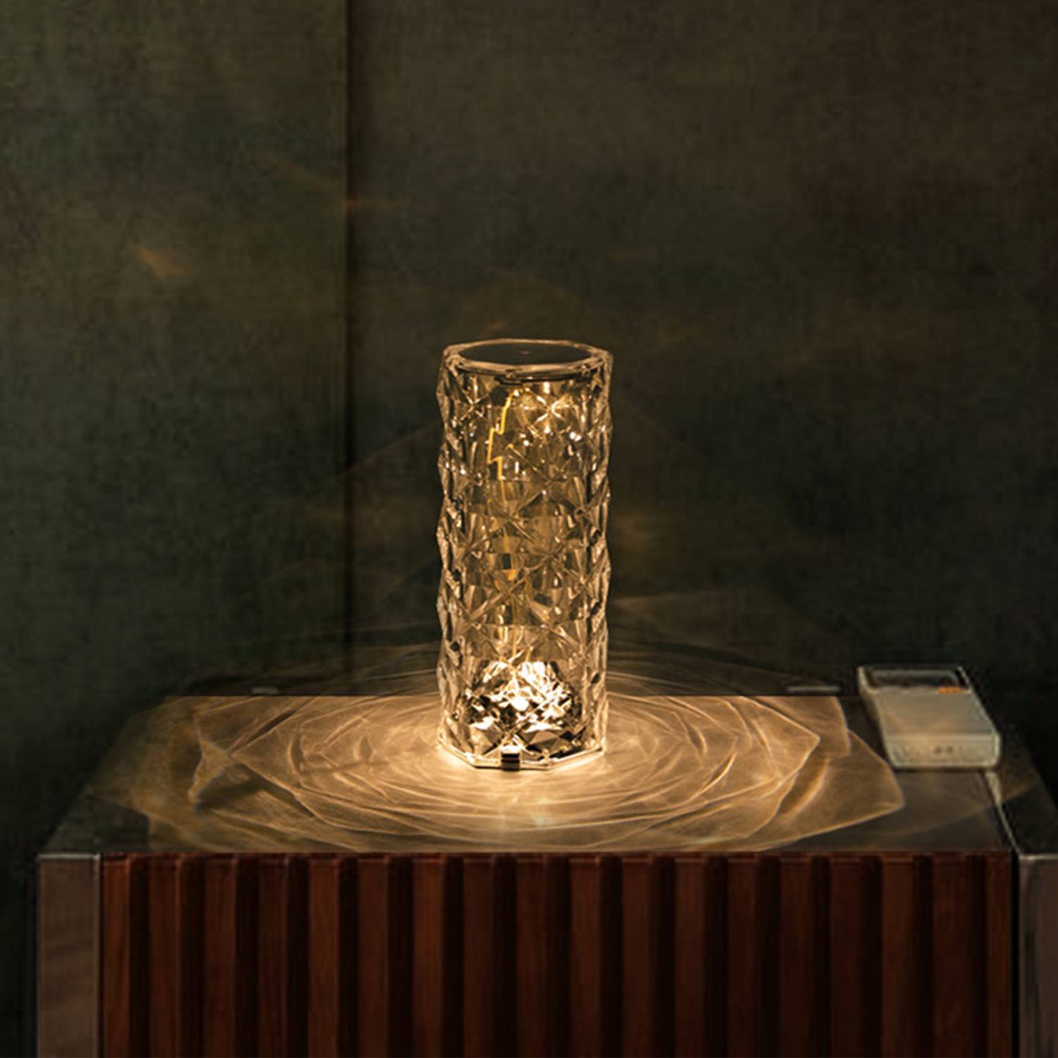Touch Crystal Table Lamp Rose Romantic Gift Ambiance 3