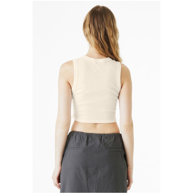 Bella + Canvas Ladies' Micro Rib Muscle Crop Tank 12