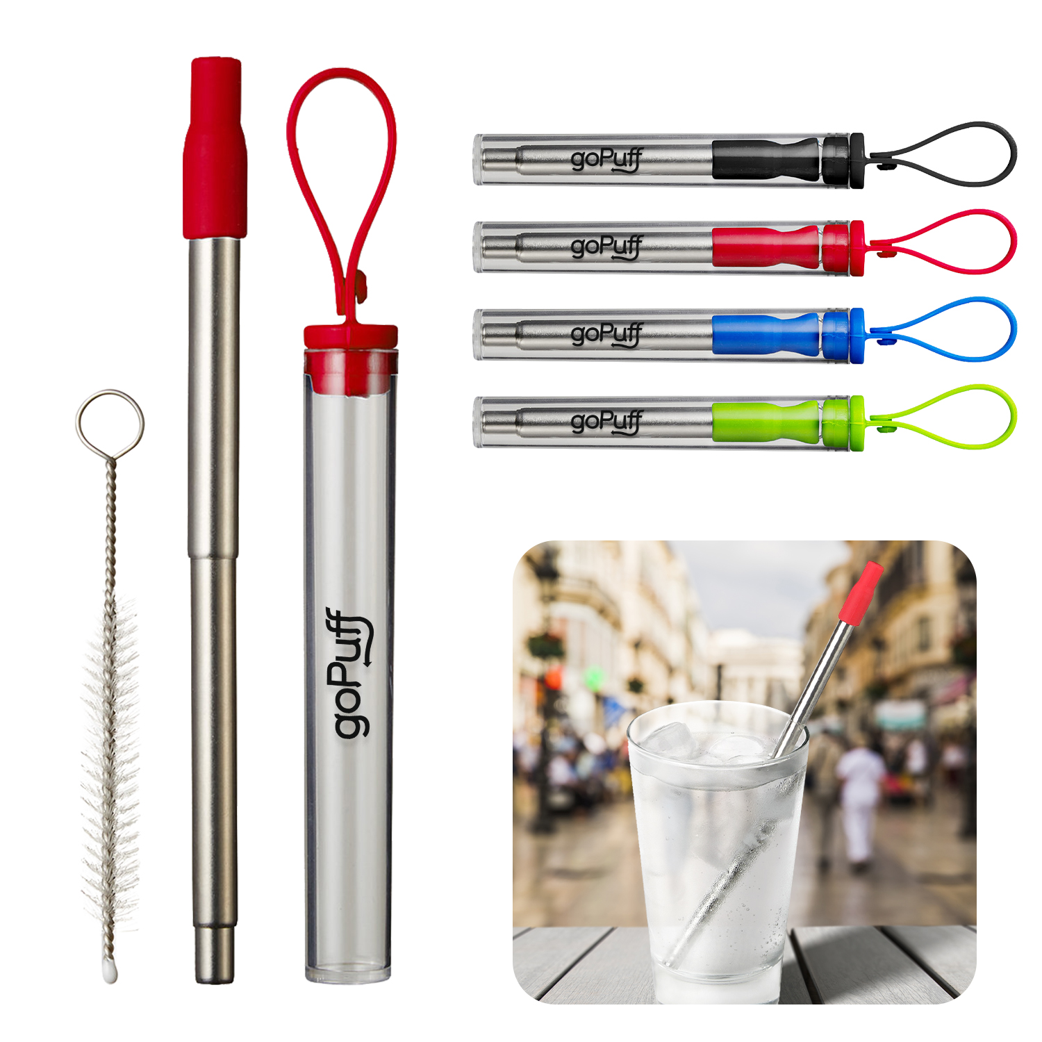 Collapsible Straw Set 10