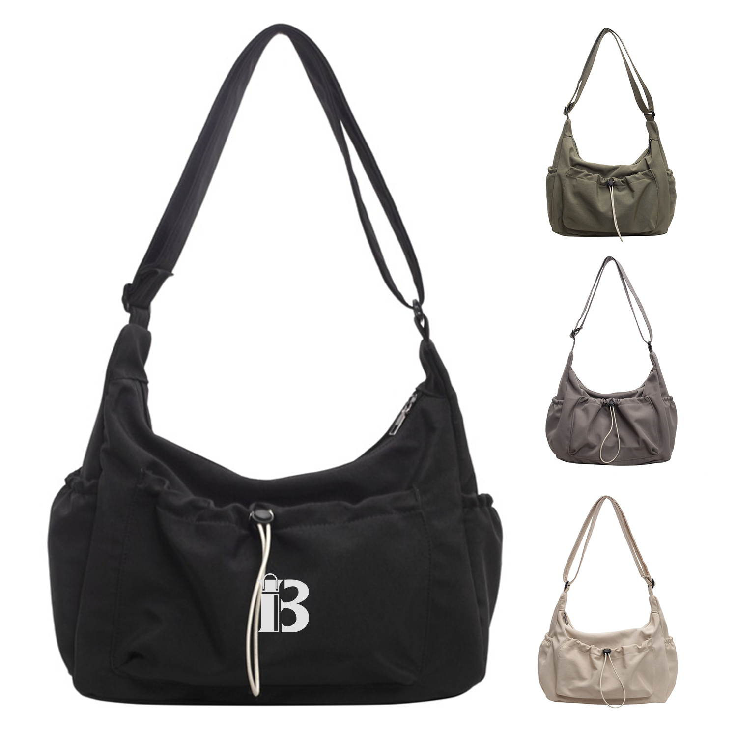 Large Capacity Nylon Shoulder Tote Bag 2