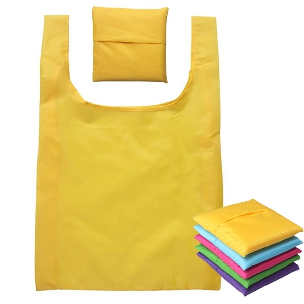 Recycle PET Polyester Foldaway Tote In A Pouch 1