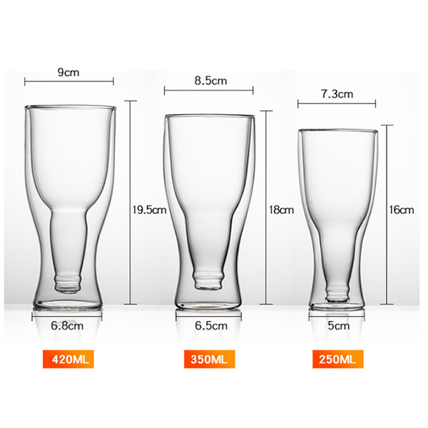 Double Wall Glass,Insulated and Ideal for Beer 2