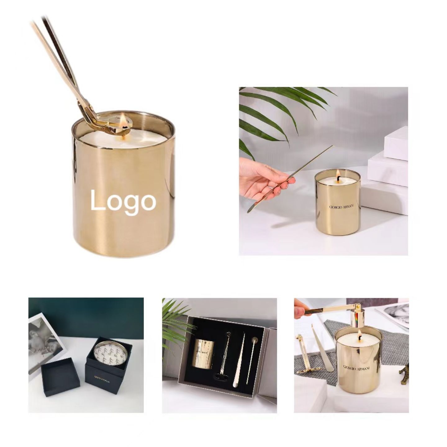 Gold Aromatherapy Scented Candles 3