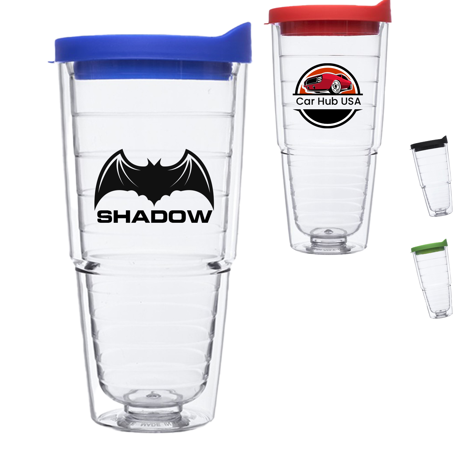 24 oz Double Wall Acrylic Tumbler w/ Custom Logo Spill Proof 2