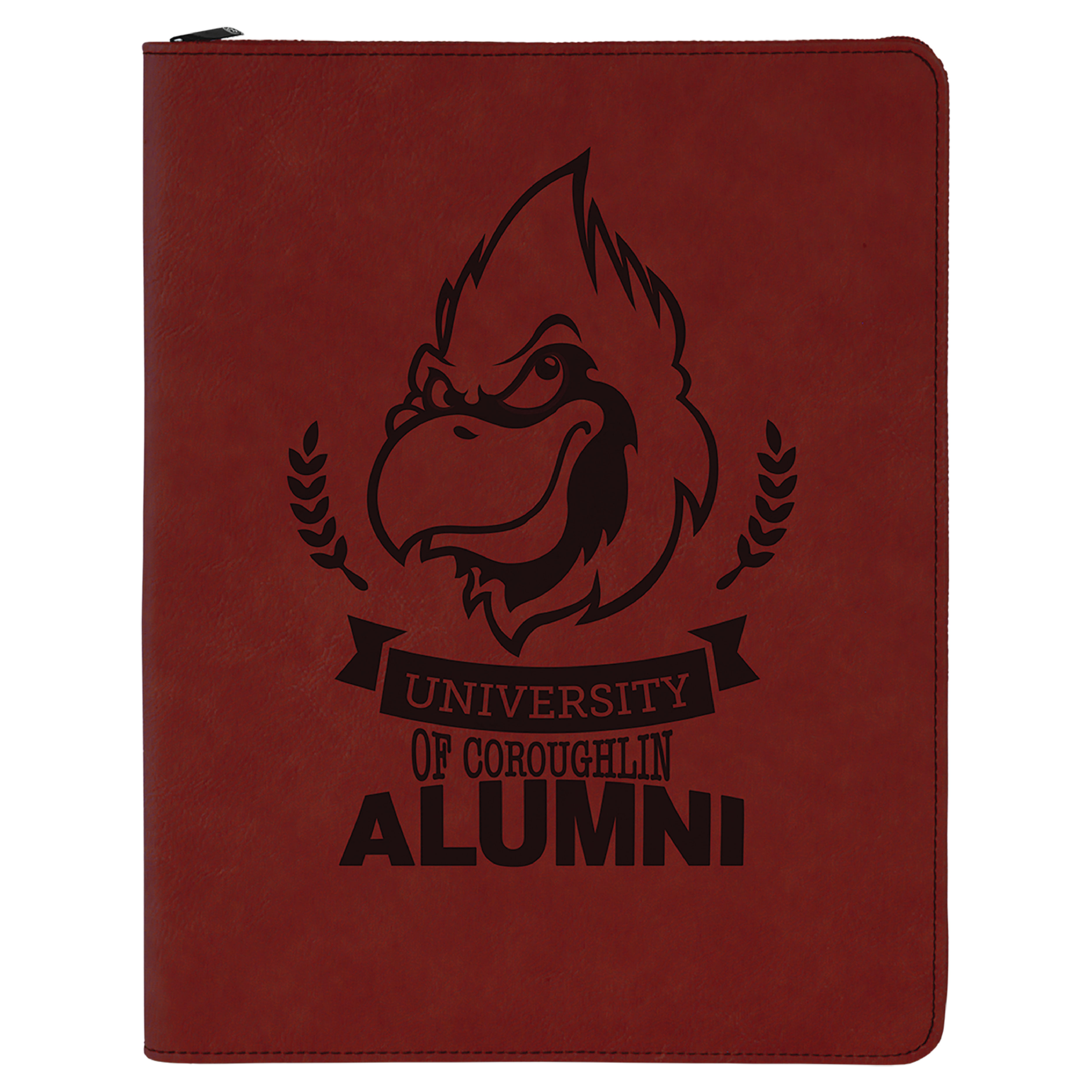9" x 12" Leatherette Rose Portfolio with Zipper 8