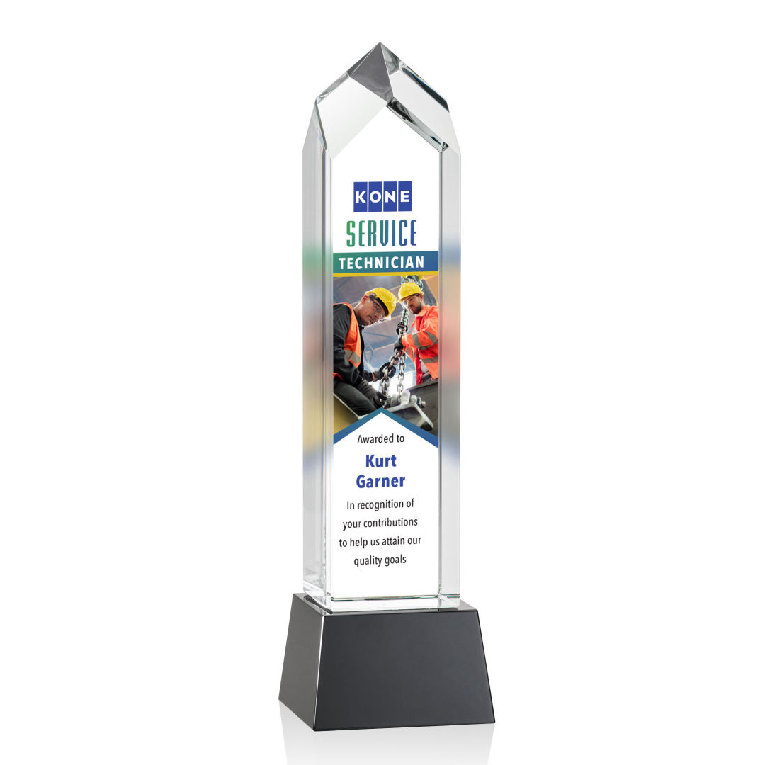 Clarington VividPrint™ Award on Base - Black 9