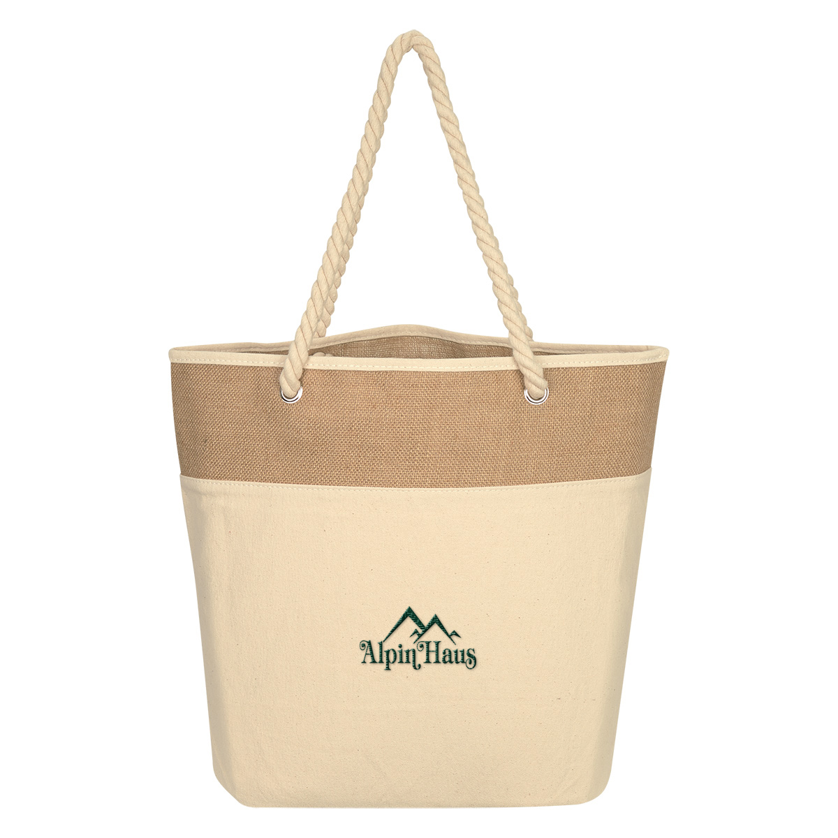 Burlap Rope Tote Bag 6