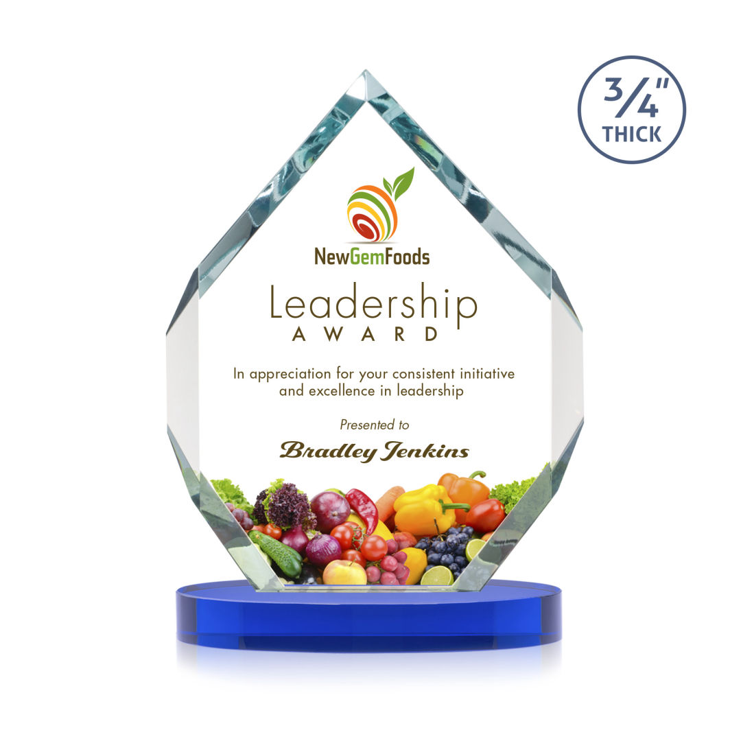 Royal Diamond VividPrint™ Award on Alberton Base - Blue 9