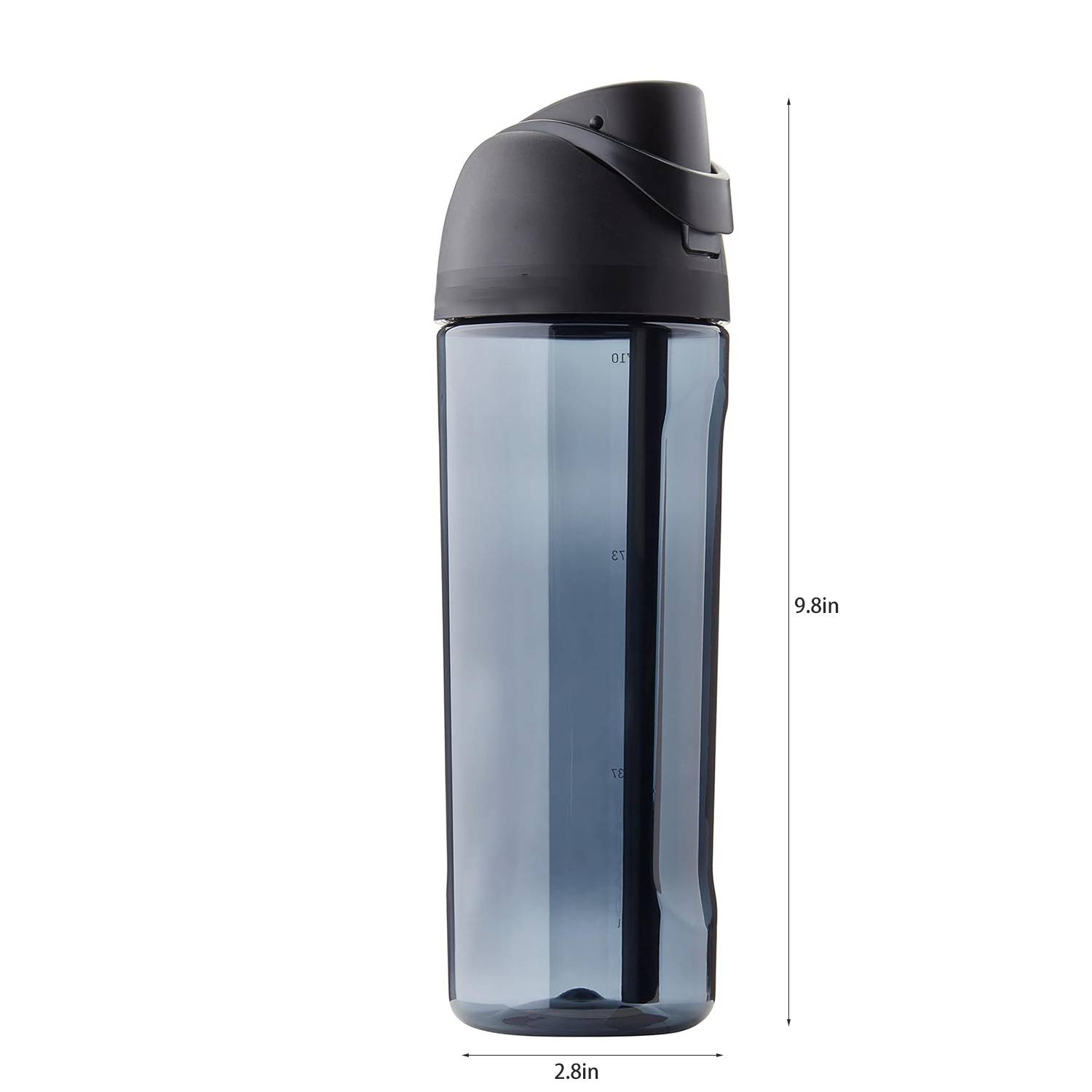 26oz Plastic Sports Straw Water Bottle w/ Carry Loop 3