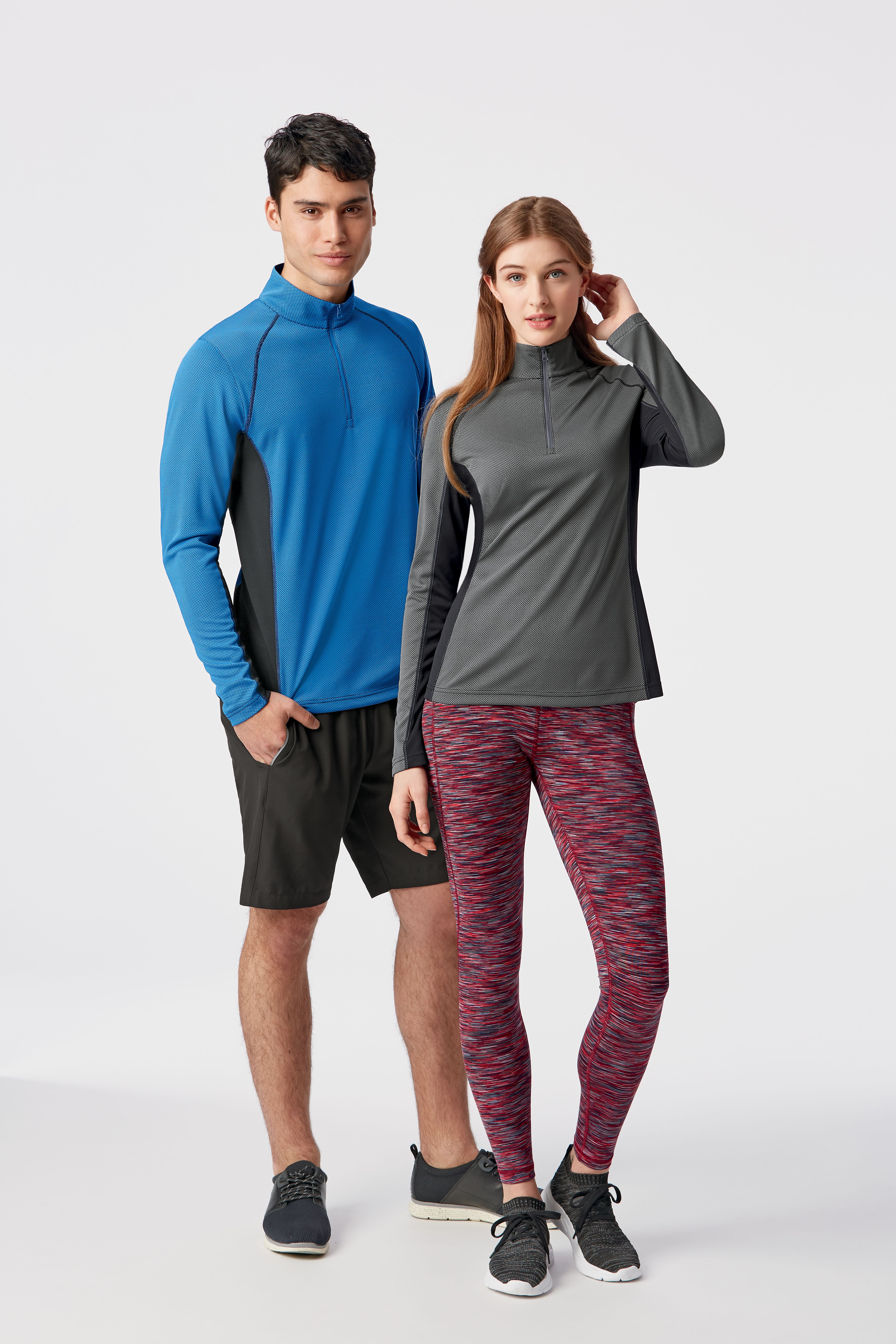 Clique Ice Pique Colorblock Tech Womens Half Zip 32