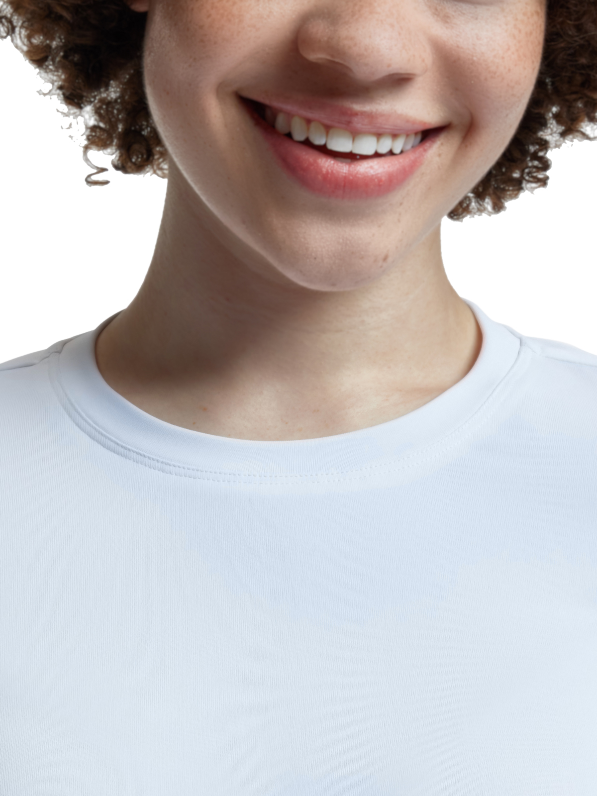 White Cross - VIBE - Women's Shirttail Hemline Underscrub Tee 19