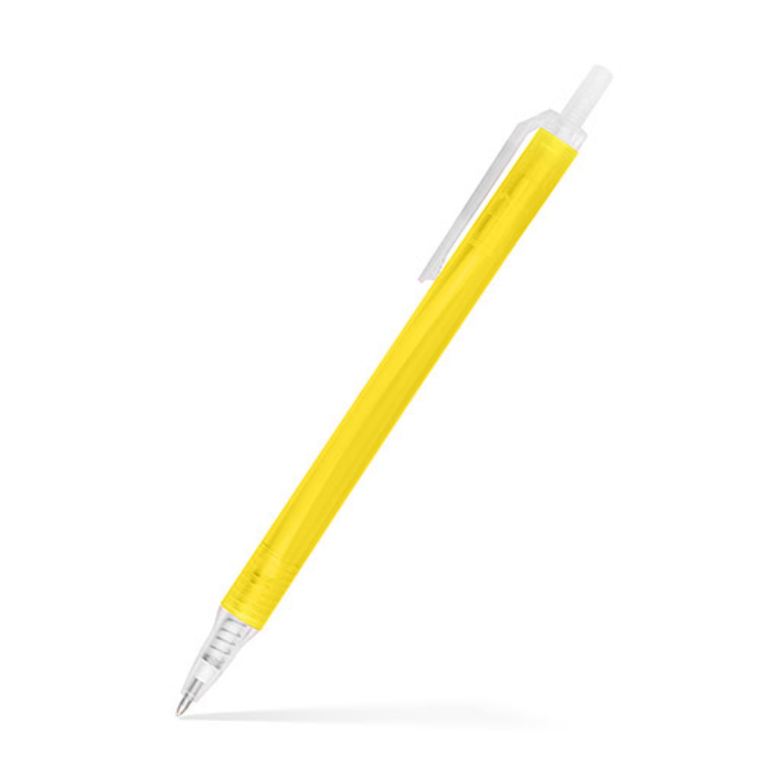 Amber Frosted Translucent Stick Click Pen 5