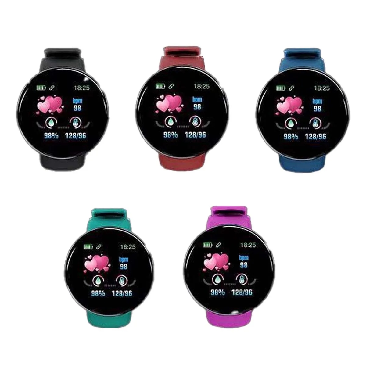 Round Bluetooth Smart Fitness Activity Tracker Watch 4