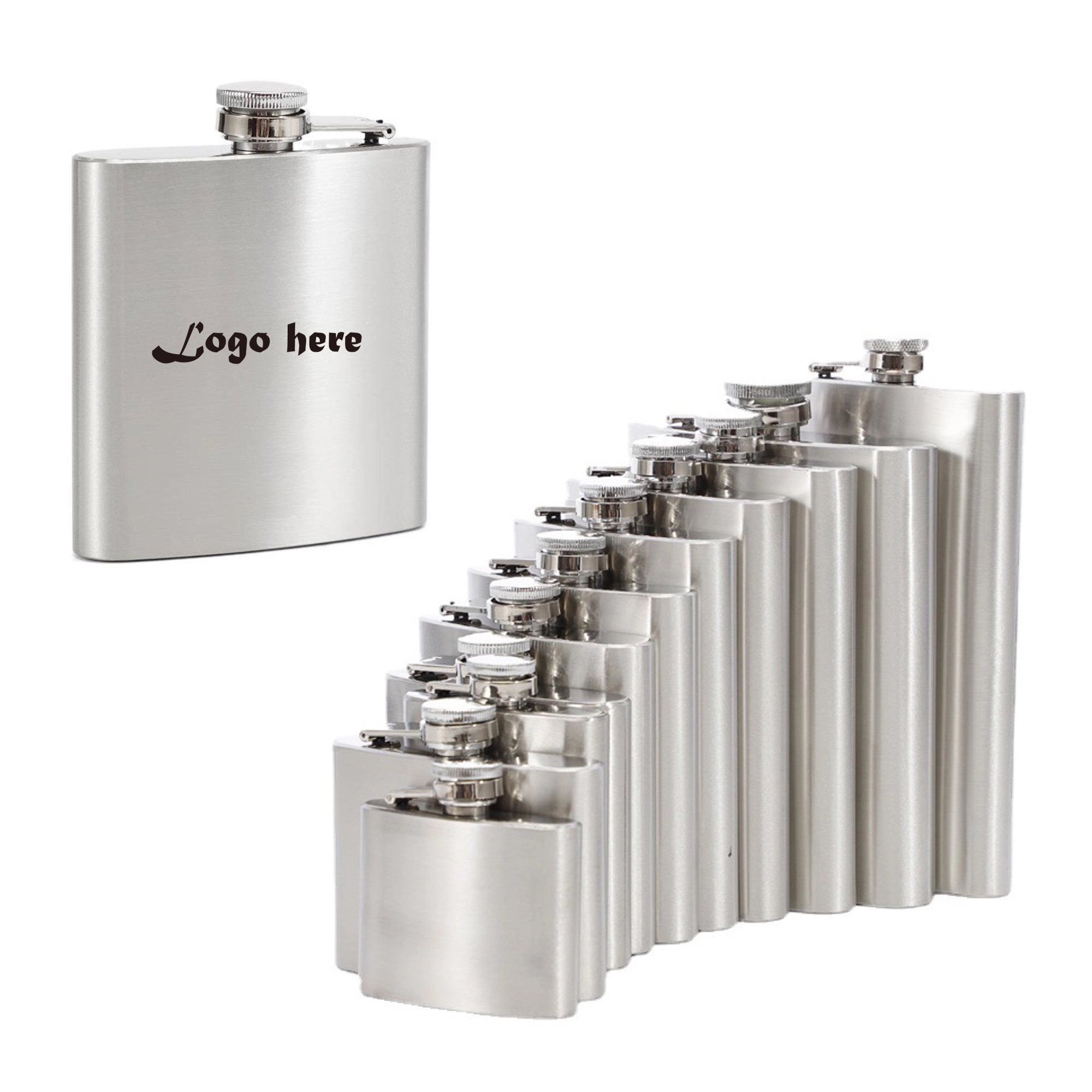 6oz Stainless Steel Flagon MOQ50pcs