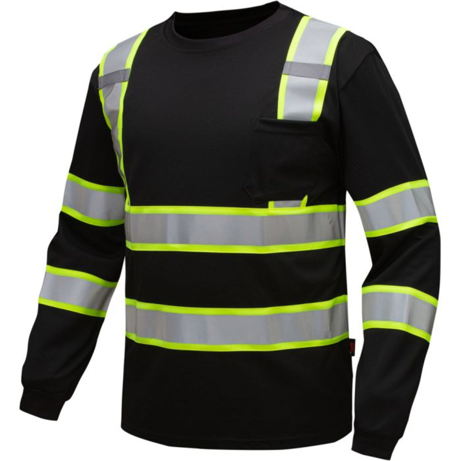 rPET Class 3 Dual Mic Tabs Safety T-Shirt W/ Pocket 4