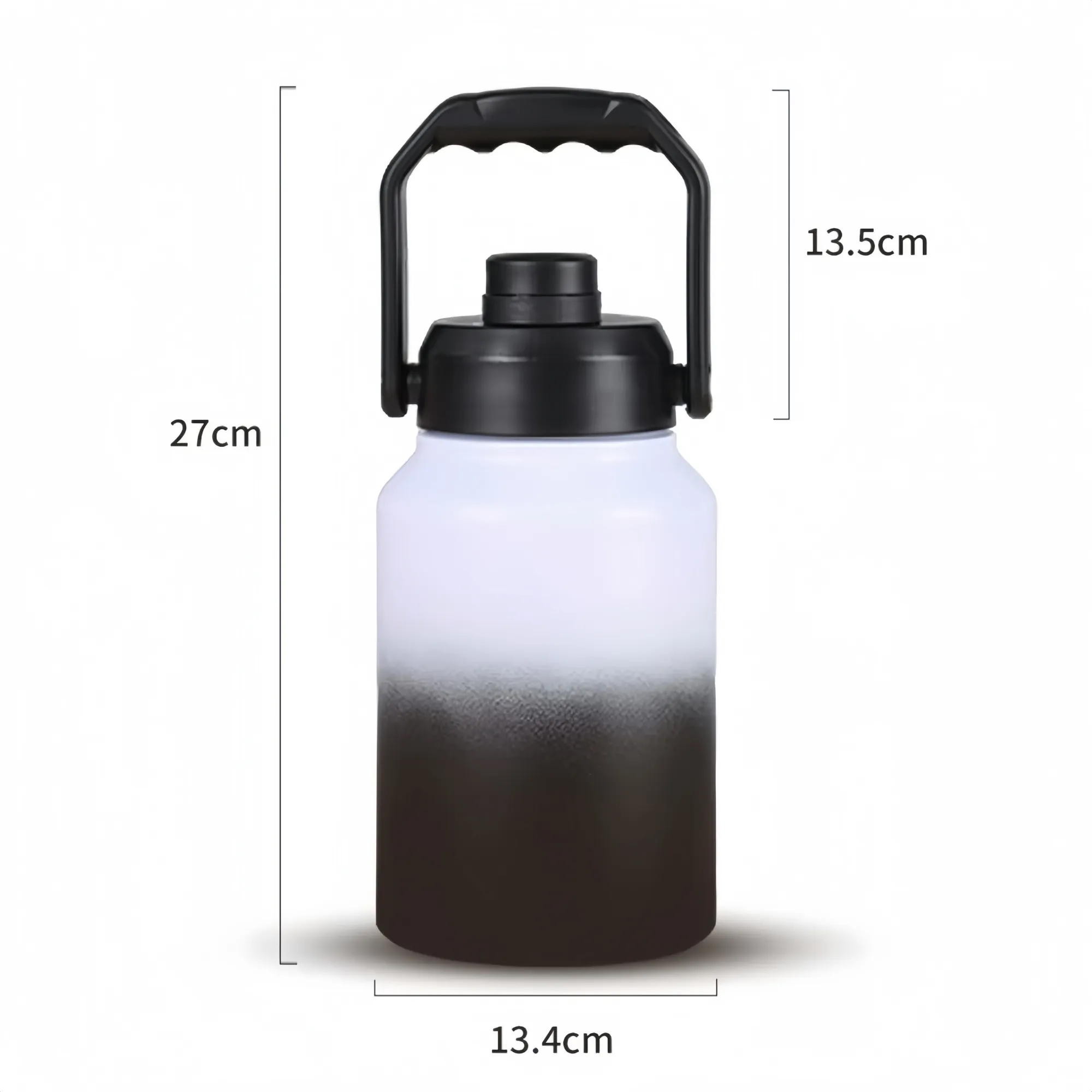 64OZ Insulated Water Bottle Jug with Straw, custom water bottle with logo imprint 2