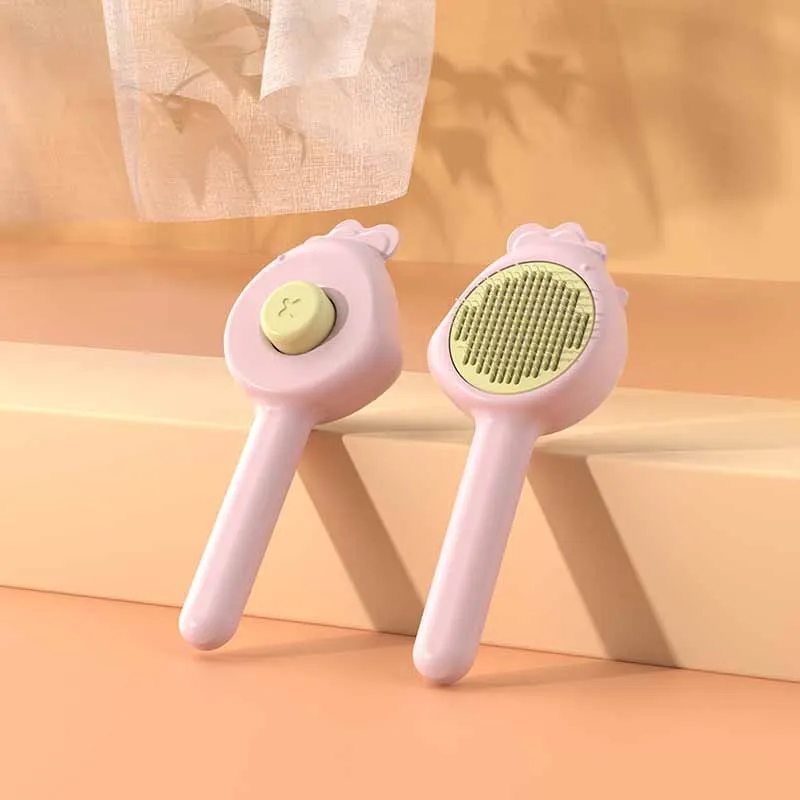 One-click Clean Hair Removal Dog Brush 5