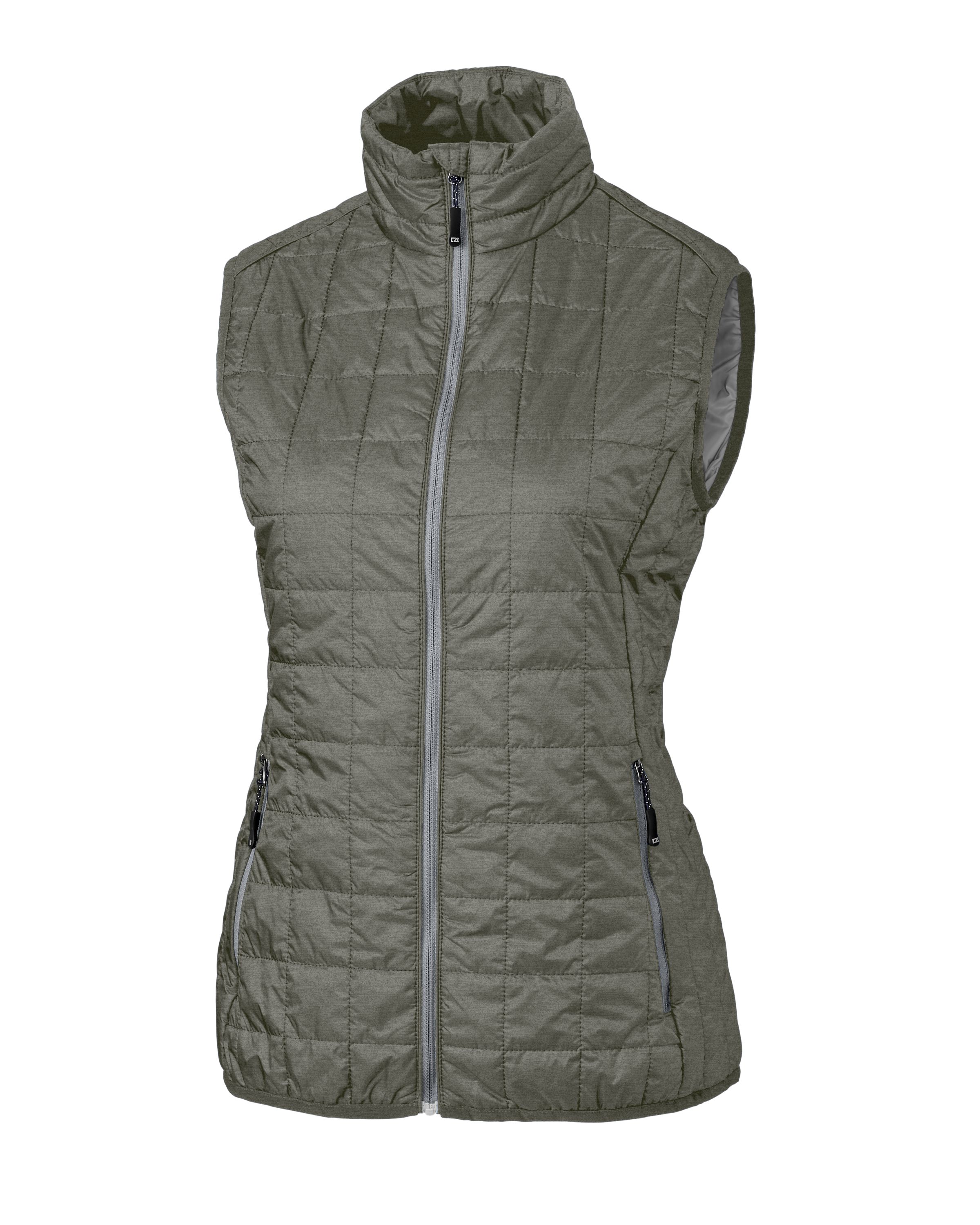 Cutter & Buck Rainier Recycled Insulated Puffer Womens Full Zip Vest 22