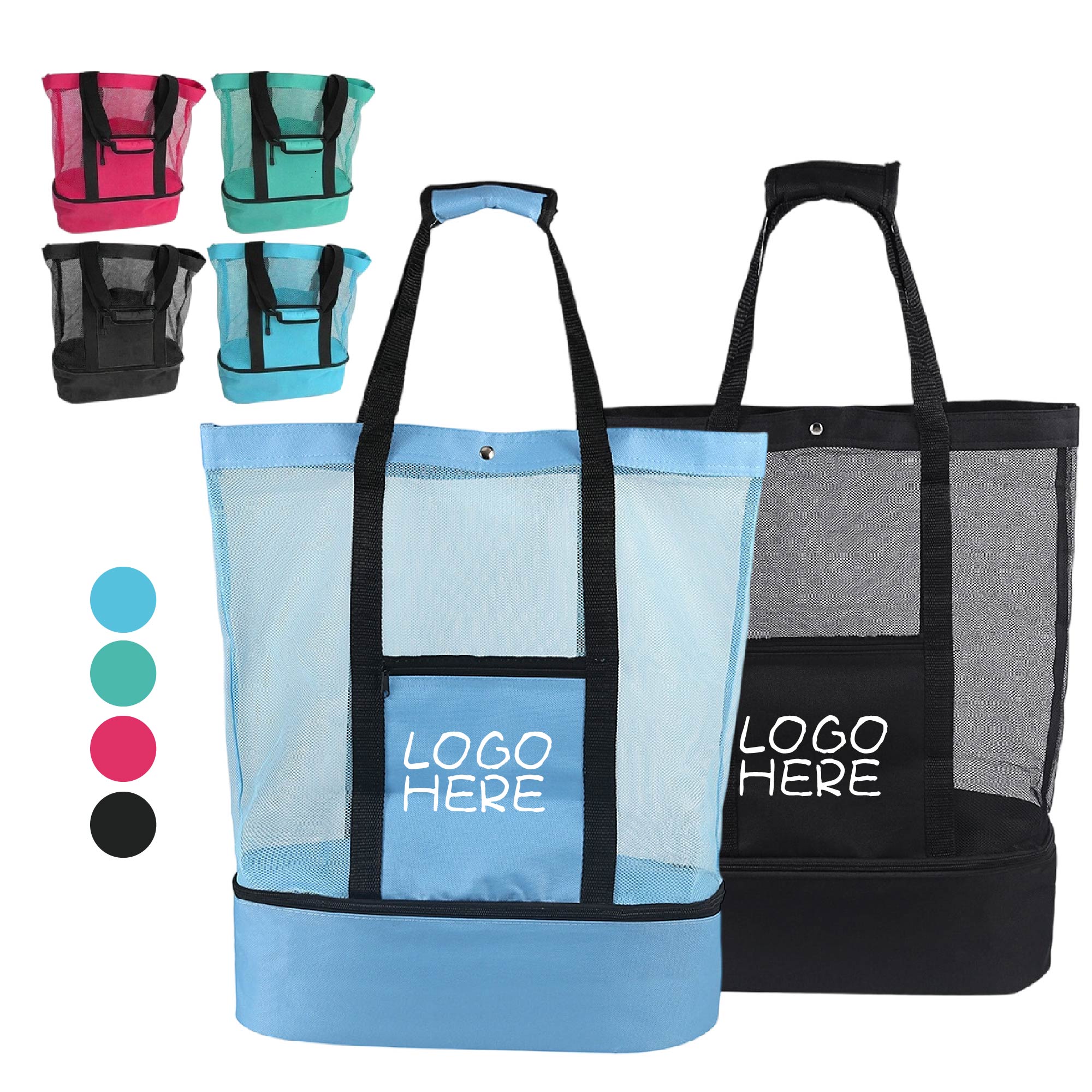 Beach Tote Bag with Cooler Compartment 2