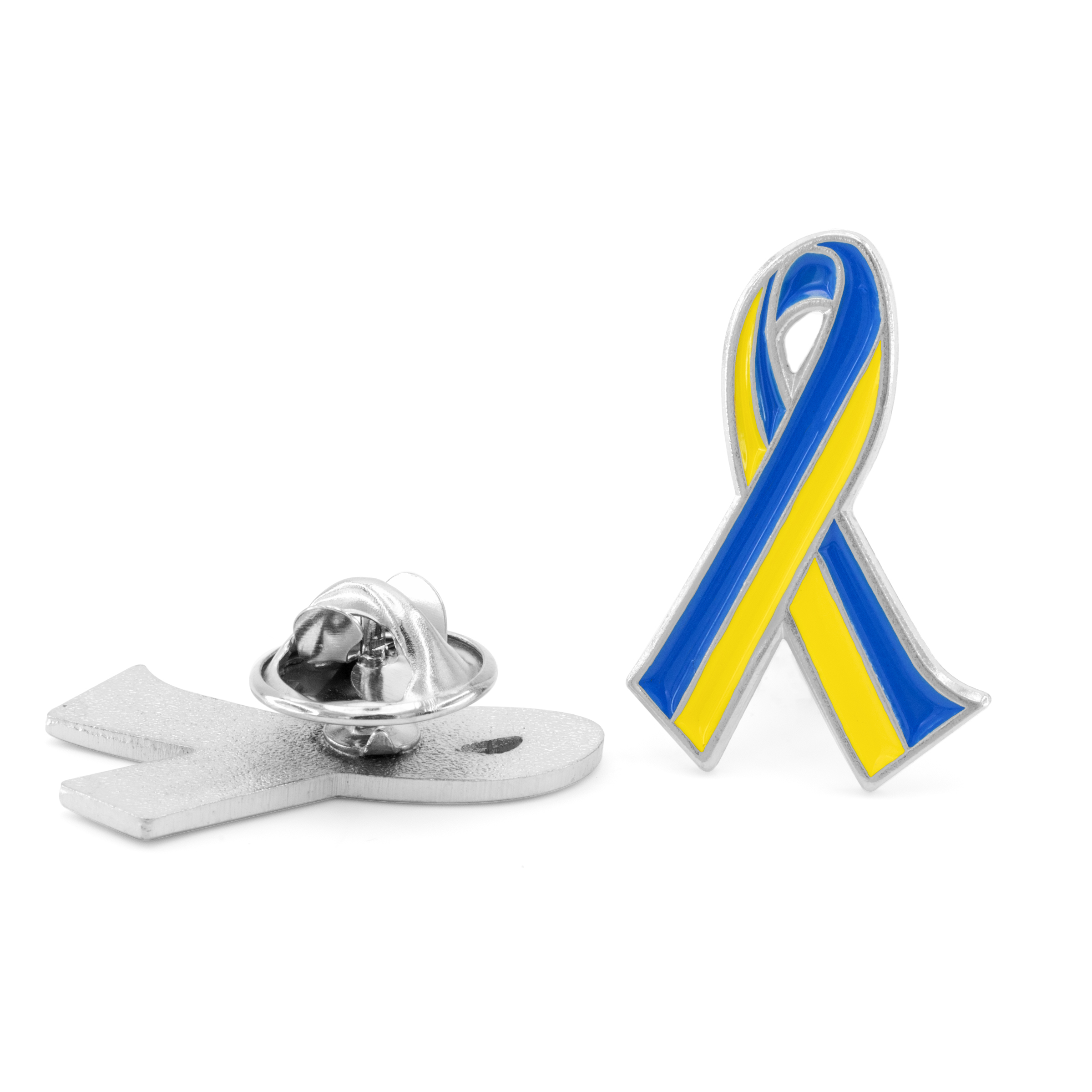 Ukraine Ribbon Lapel Pin 3