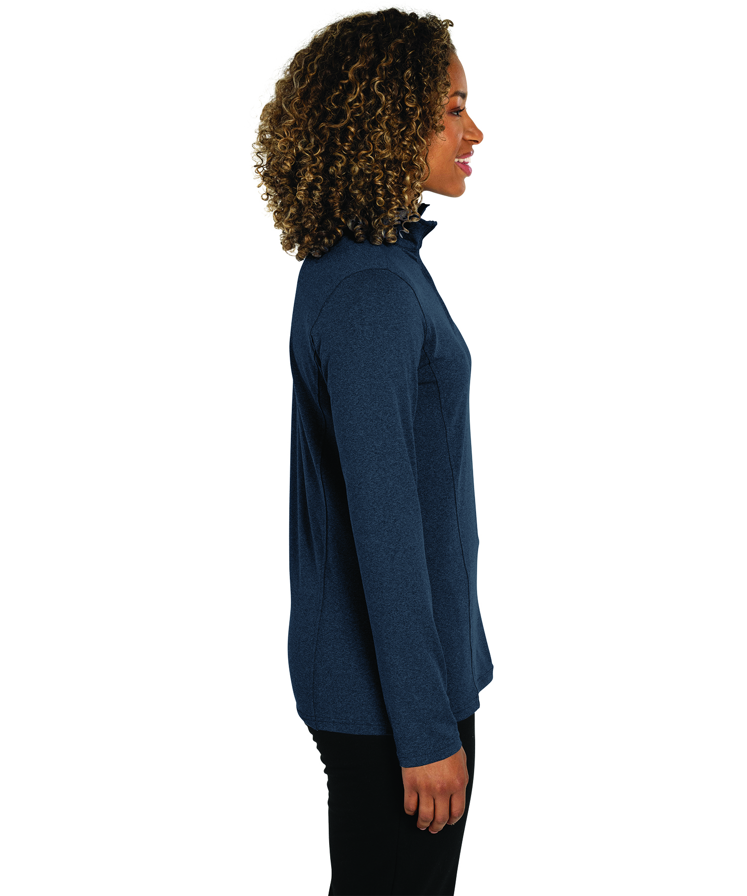 Women's Heathered Eco-Logic Stretch Quarter Zip 43