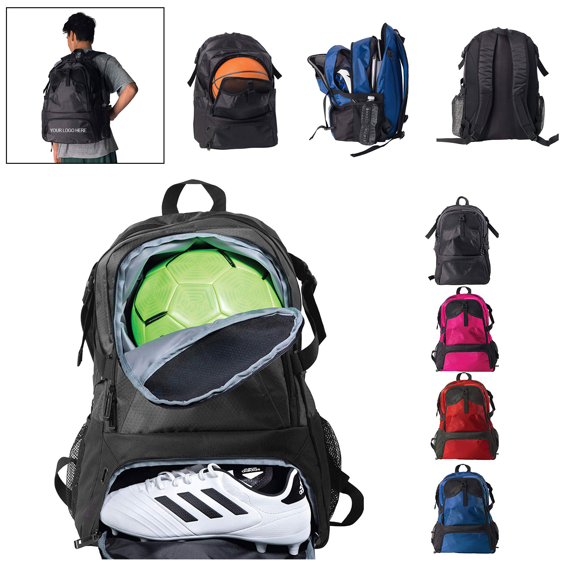 Soccer Basketball Backpack 2