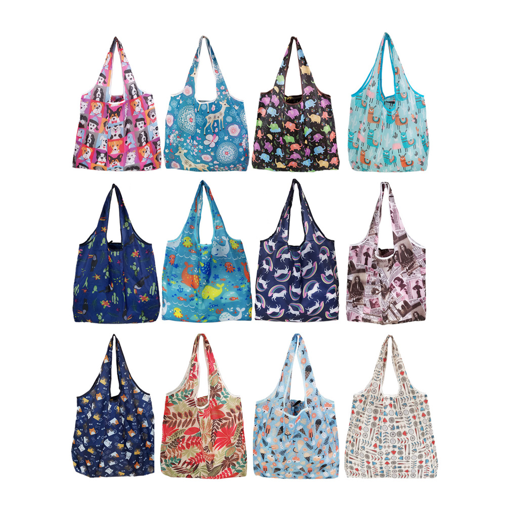 Waterproof Oxford Cloth Blank Folding Shopping Bag 3