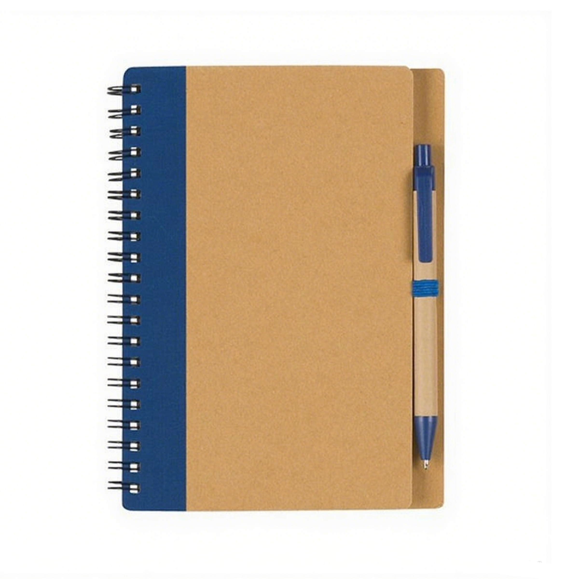 Recycled Kraft Spiral Notebook With Pen 2