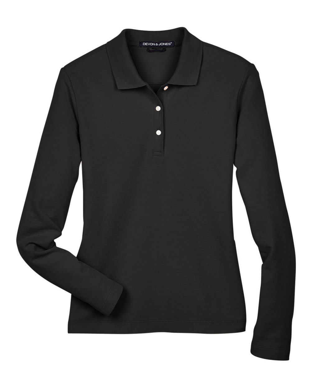 Women's Pima Piqué Long Sleeve Polo - D110W 11