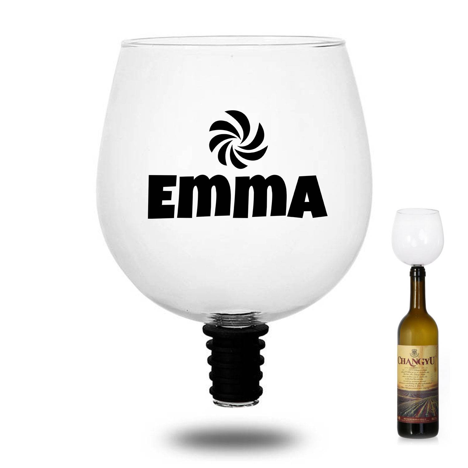 17oz Wine Glass Topper Drink Straight from The Bottle 8