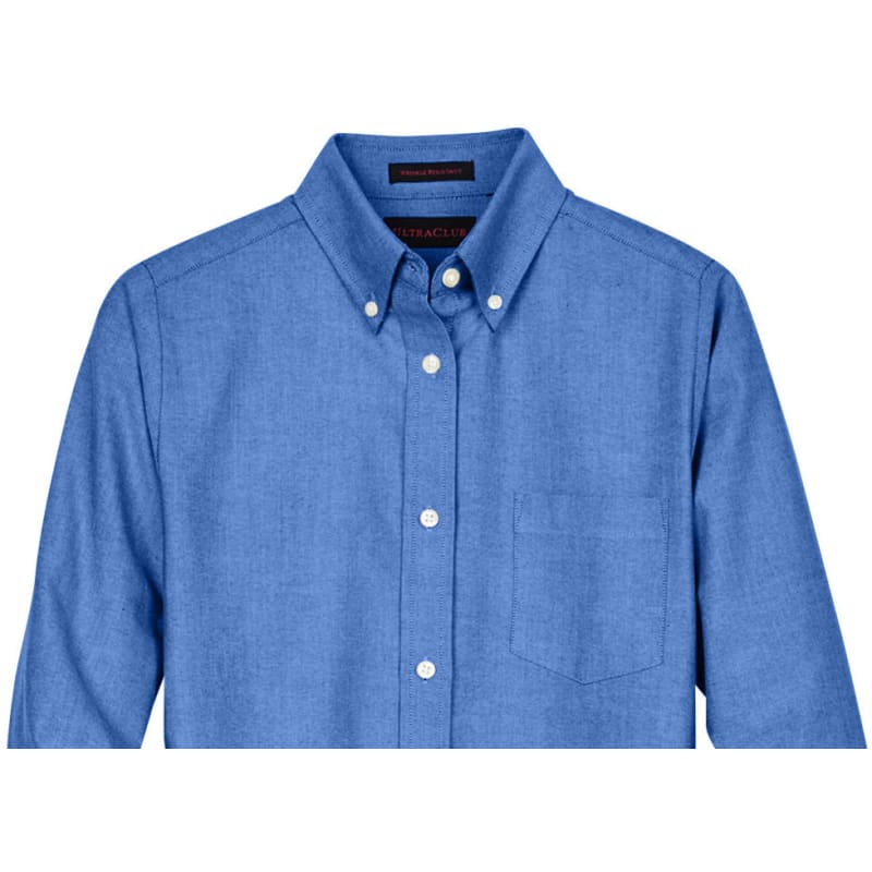UltraClub Ladies' Classic Wrinkle-Resistant Long-Sleeve Oxford 2