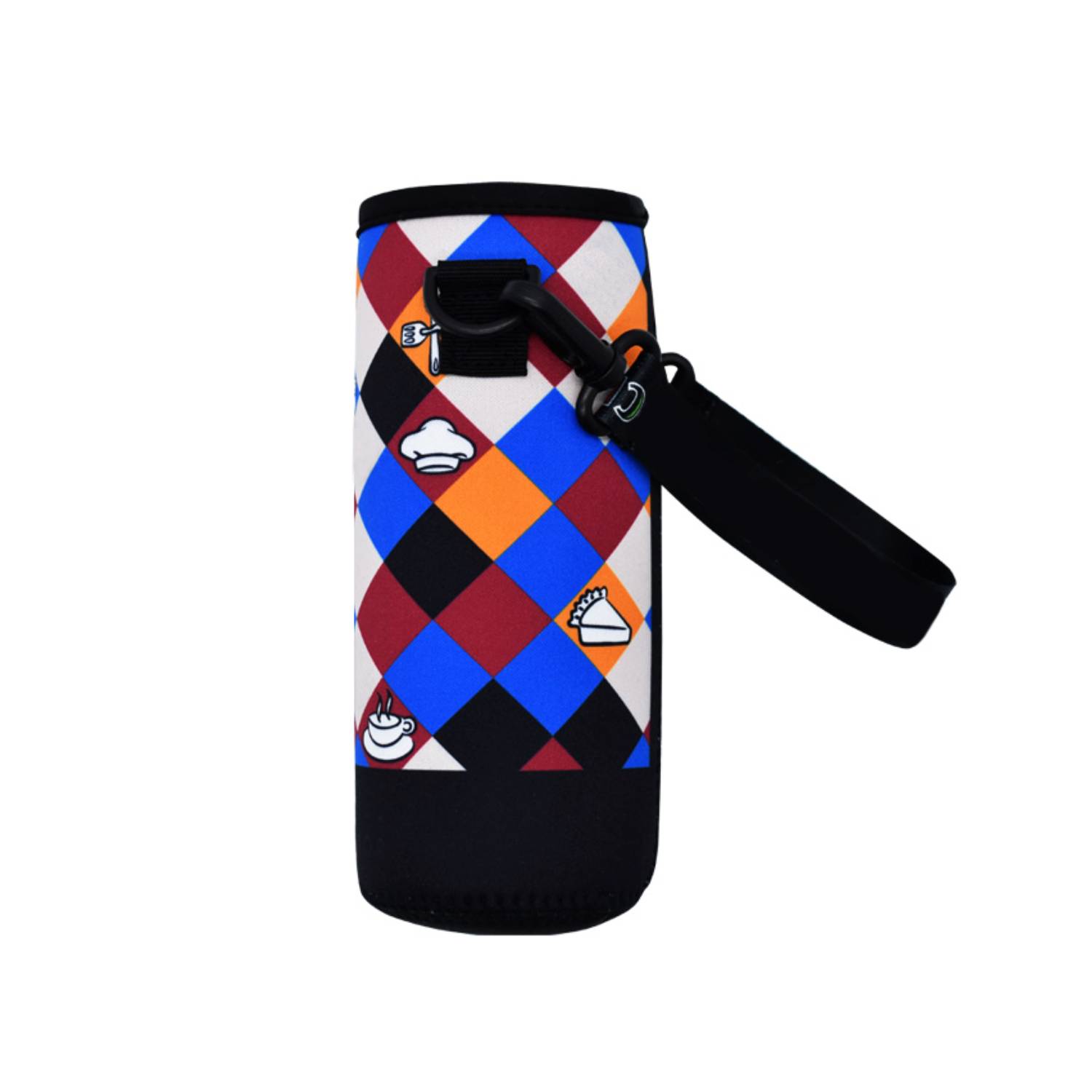 Neoprene Bottle Sleeve with Handle, 16.9 oz., custom koozie with logo imprint 2