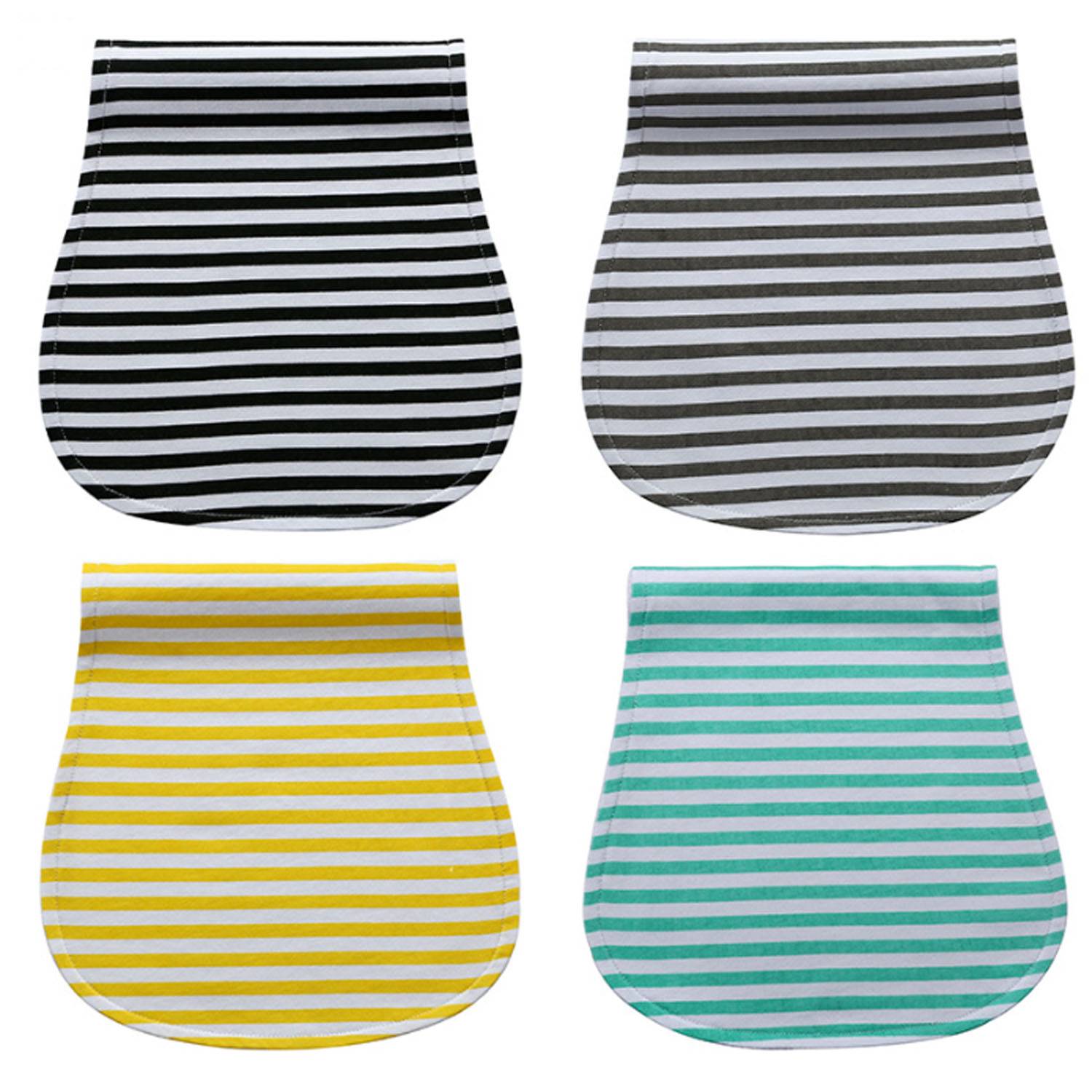 4Pcs Custom Baby Burp Cloths Set 7