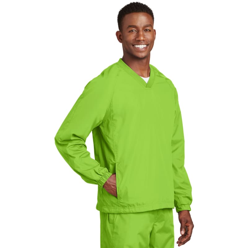 Sport-Tek Sport-Tek V-Neck Raglan Wind Shirt 26
