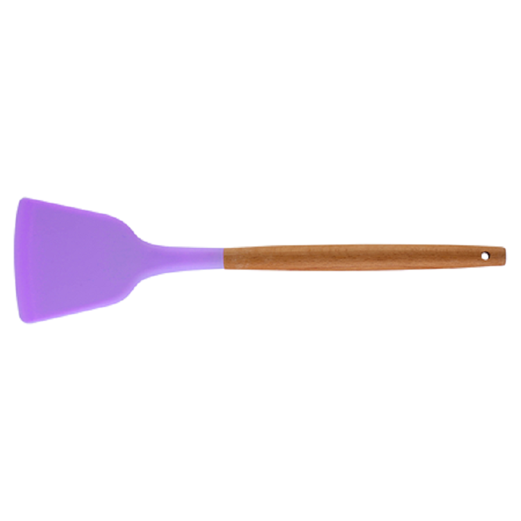 Silicone Cooking Or Serving Utensil With Wooden Handle 26