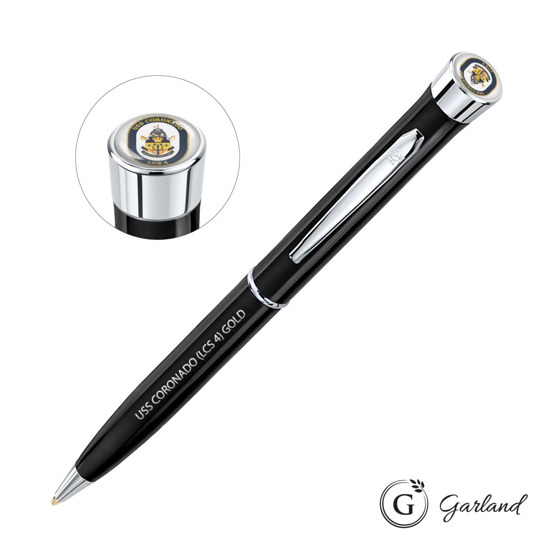 Garland® Patriot Custom Ballpoint Twist Pen - Chrome Accent
