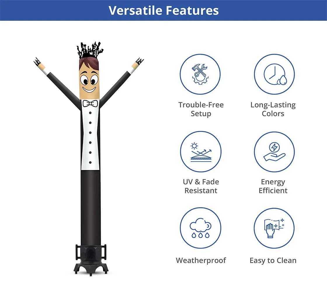 Groom Inflatable Tube Man Character with Blower 3
