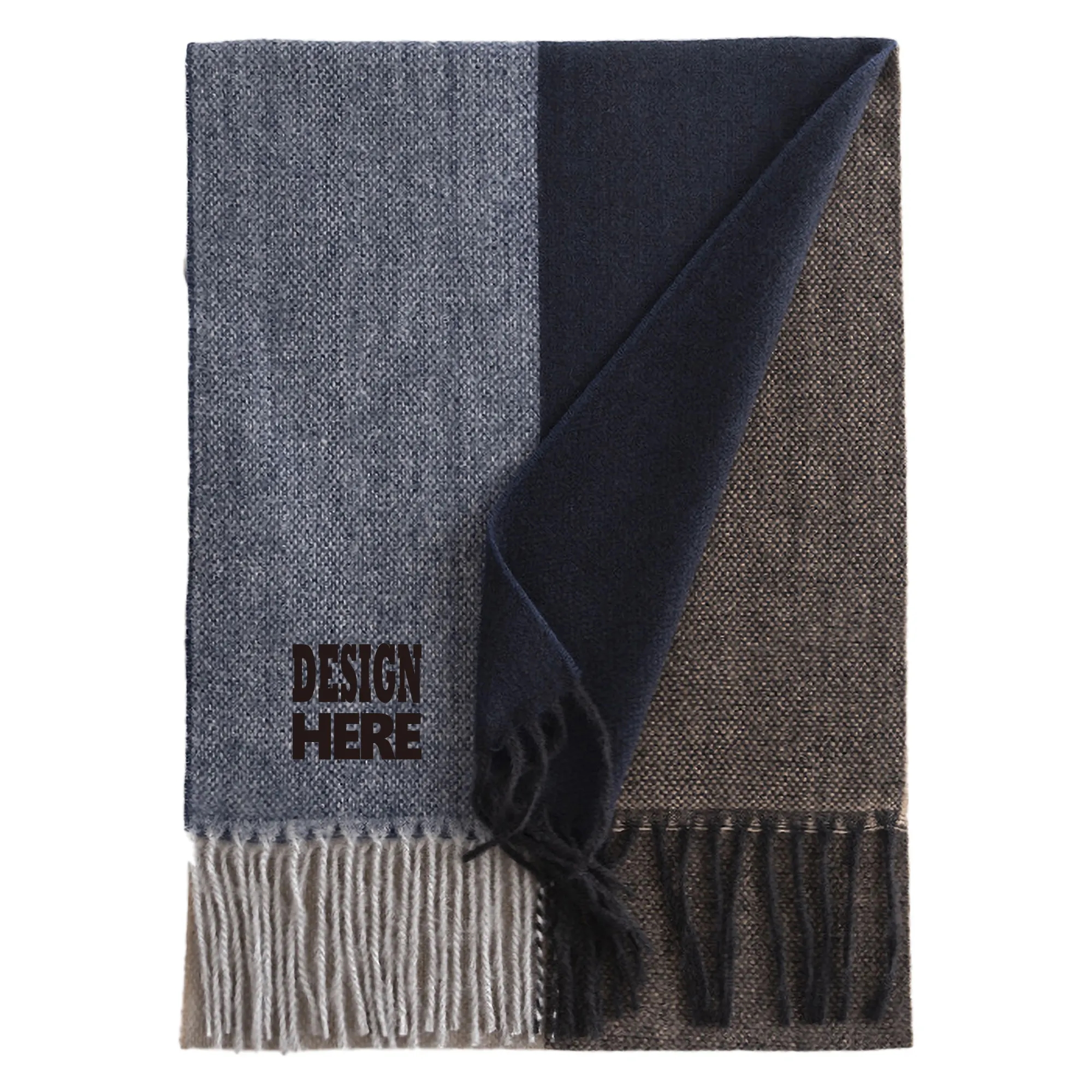 Winter Plaid Matching Imitation Cashmere Scarf Clashing Colors Cozy 2