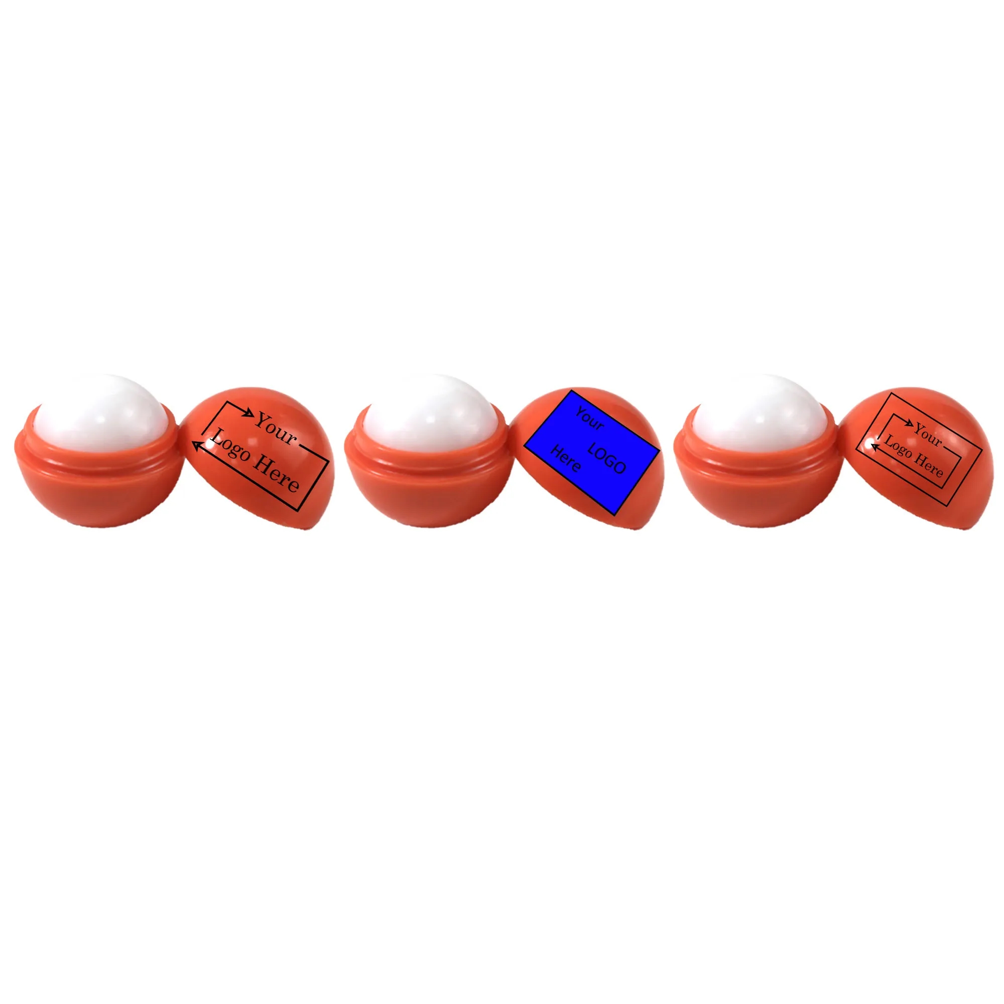 Pad Print Plastic Round Lip Balm 1