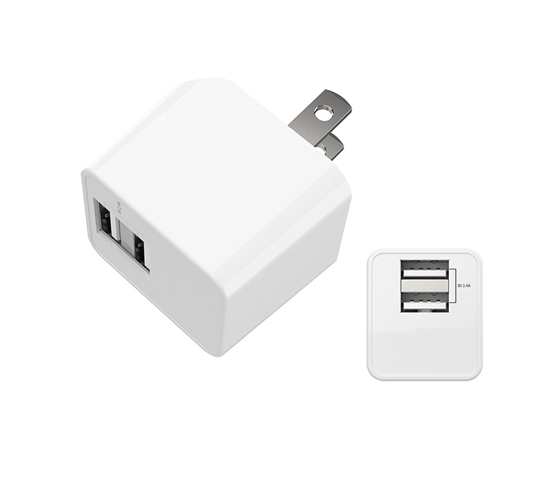 Dual Port USB Foldable Wall Plug Charger 3