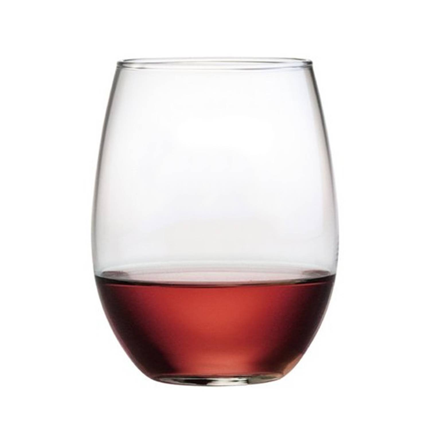17oz Clear Stemless Wine Glass 6