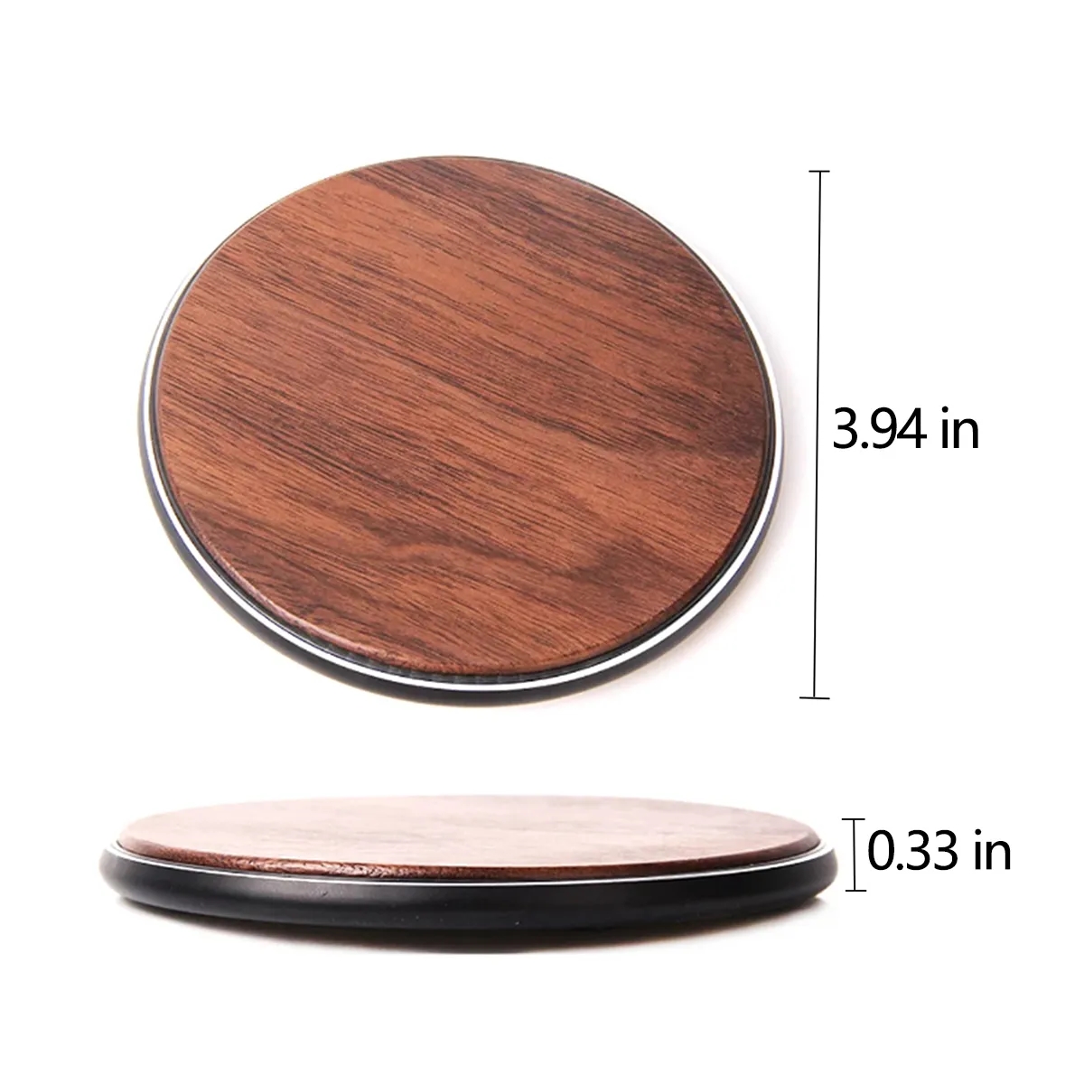 15W Fast Solid Wooden Wireless Inductive Charger Station 2
