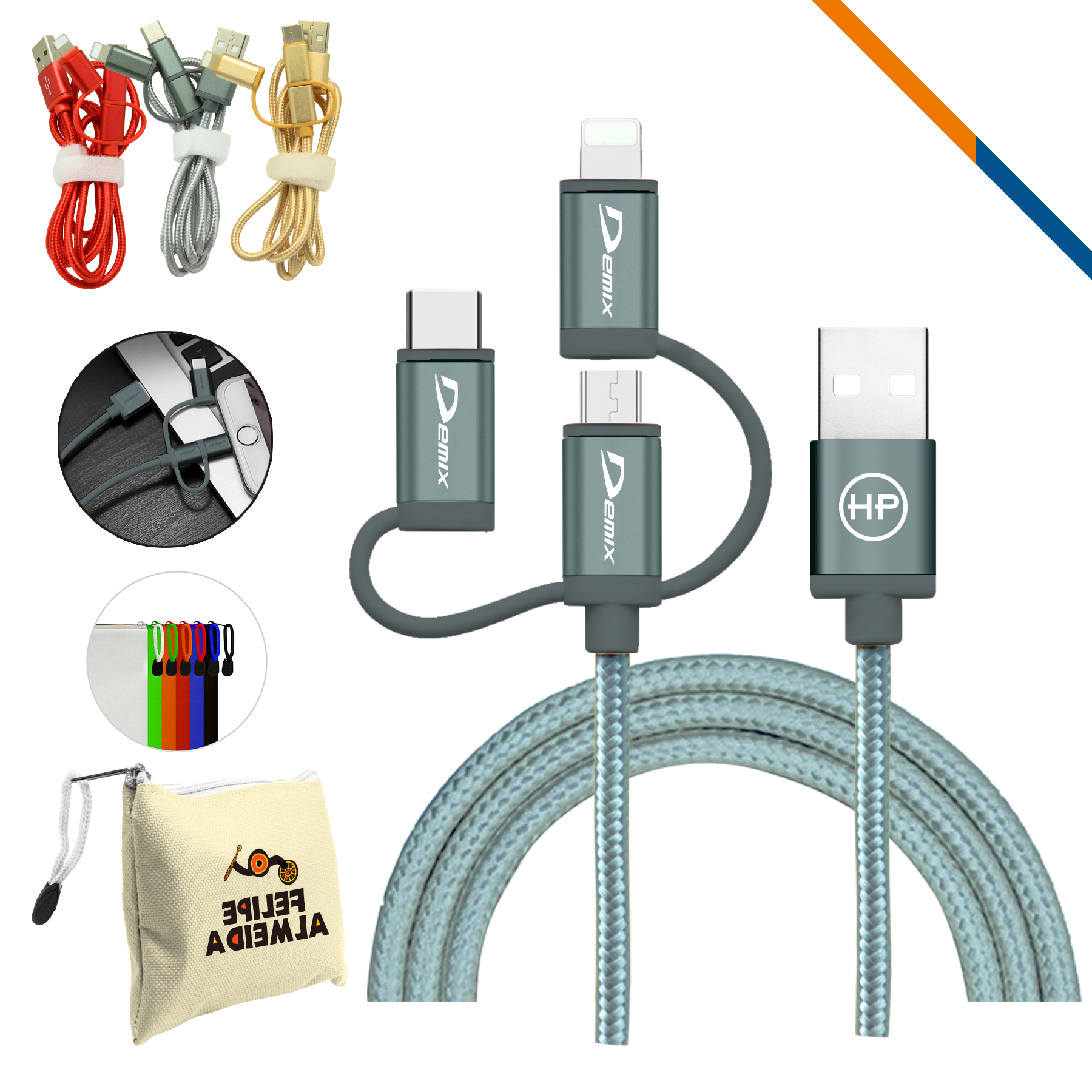 Welsh 3-in-1 Charging Cable 2