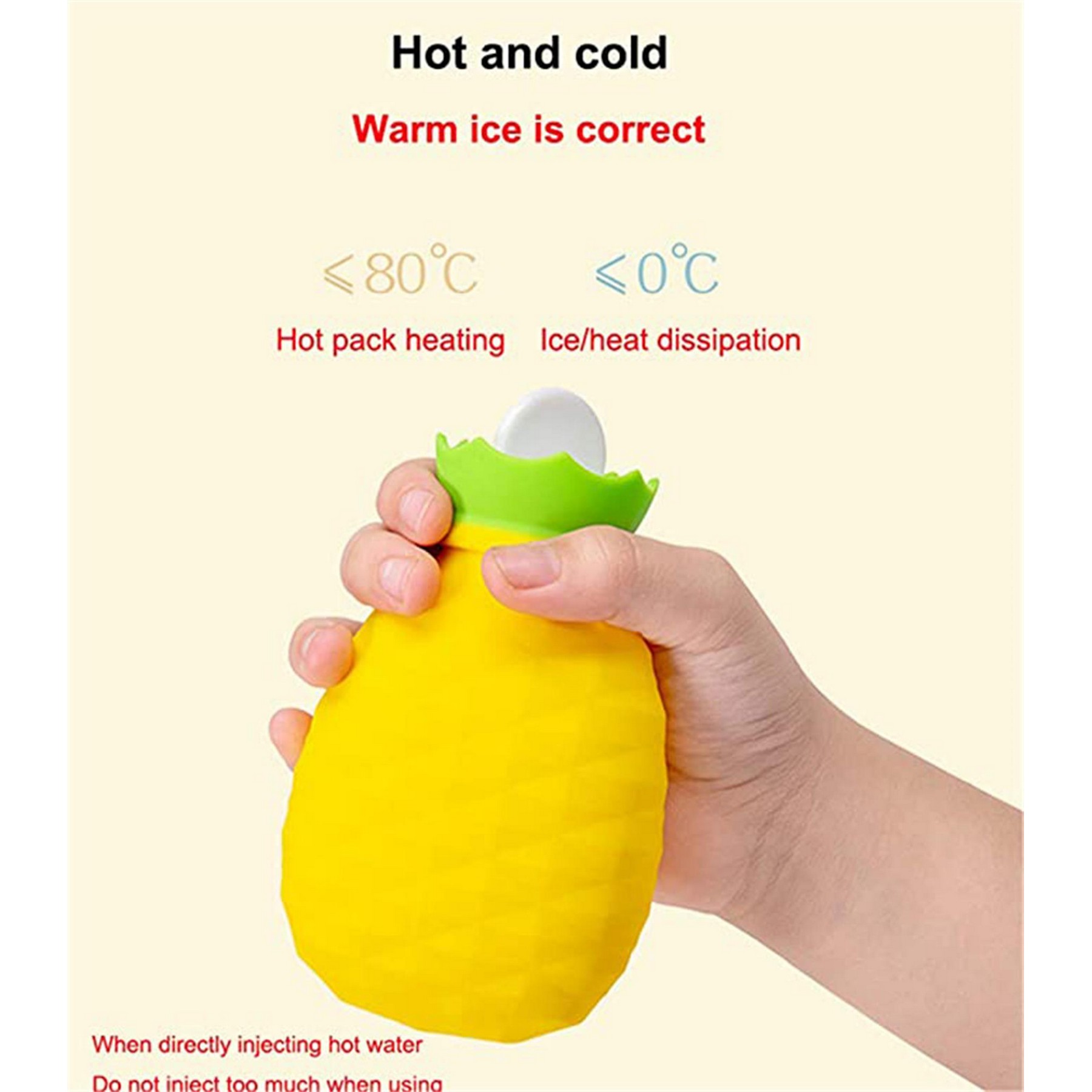 Water filled cartoon cute silicone hand warmer 3