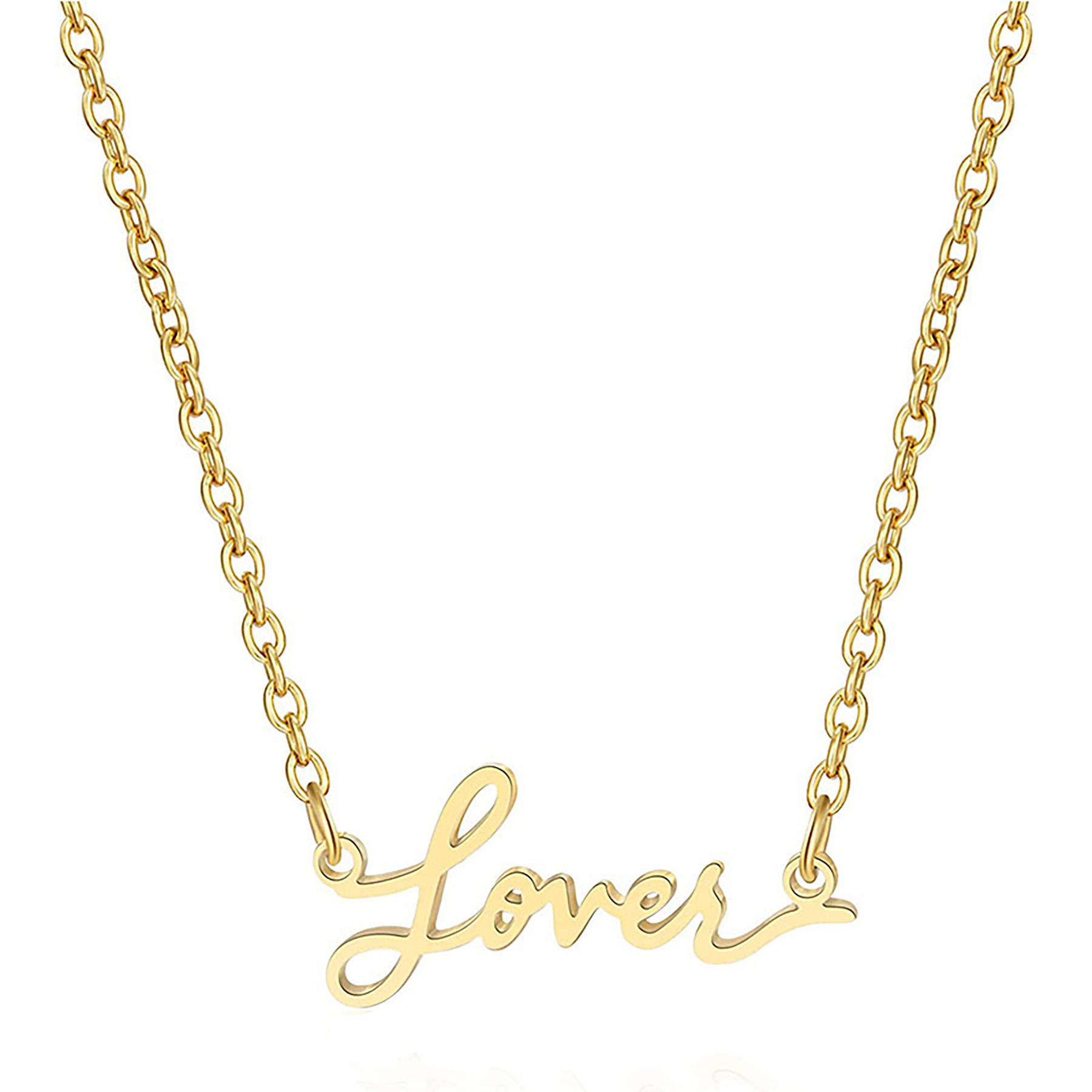 Stainless Steel Gold-Plated Name Necklace 5
