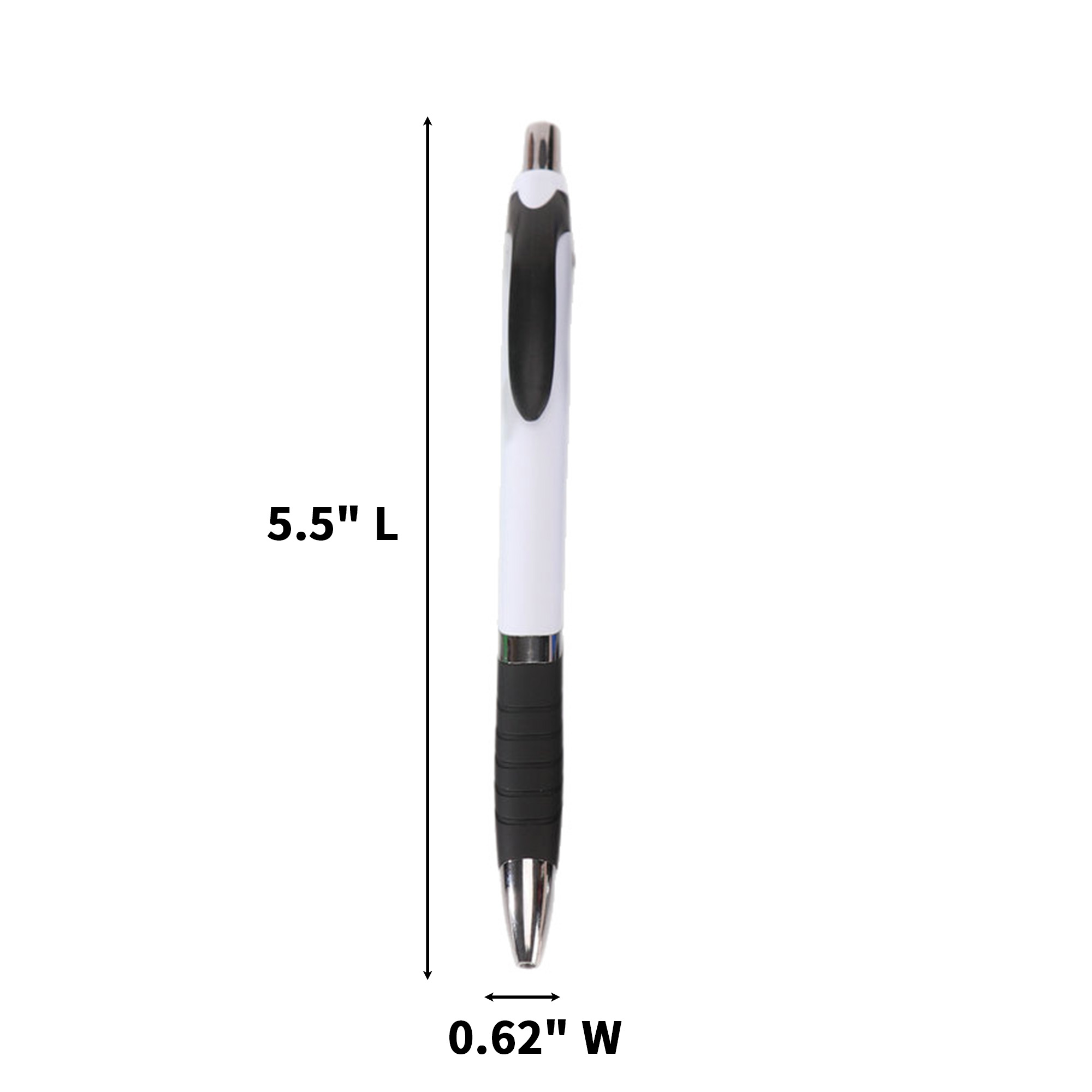Plastic Click Ballpoint Pen 5.5 x 0.62" 5
