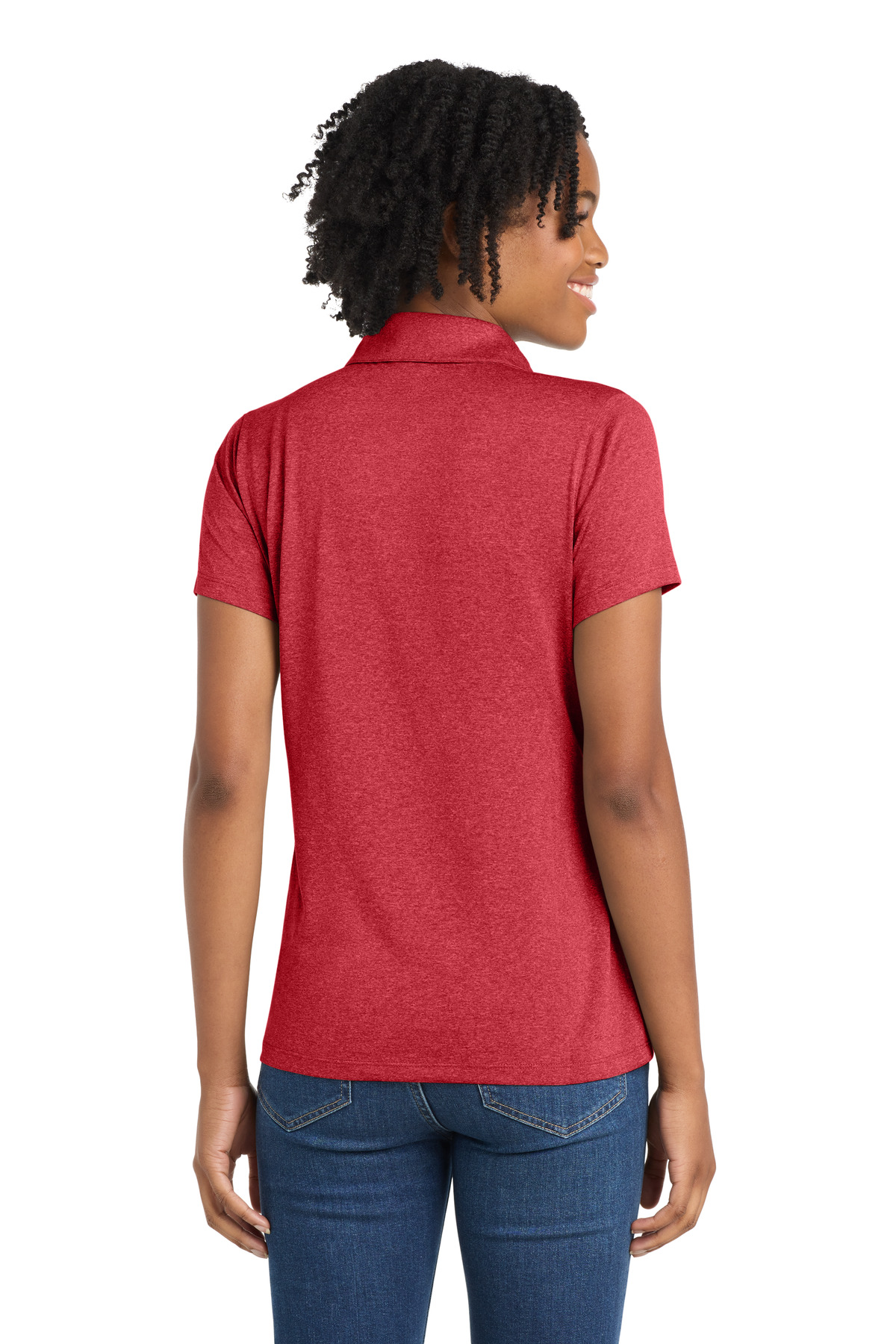 Sport-Tek Women's Heather Contender Polo. LST660 26